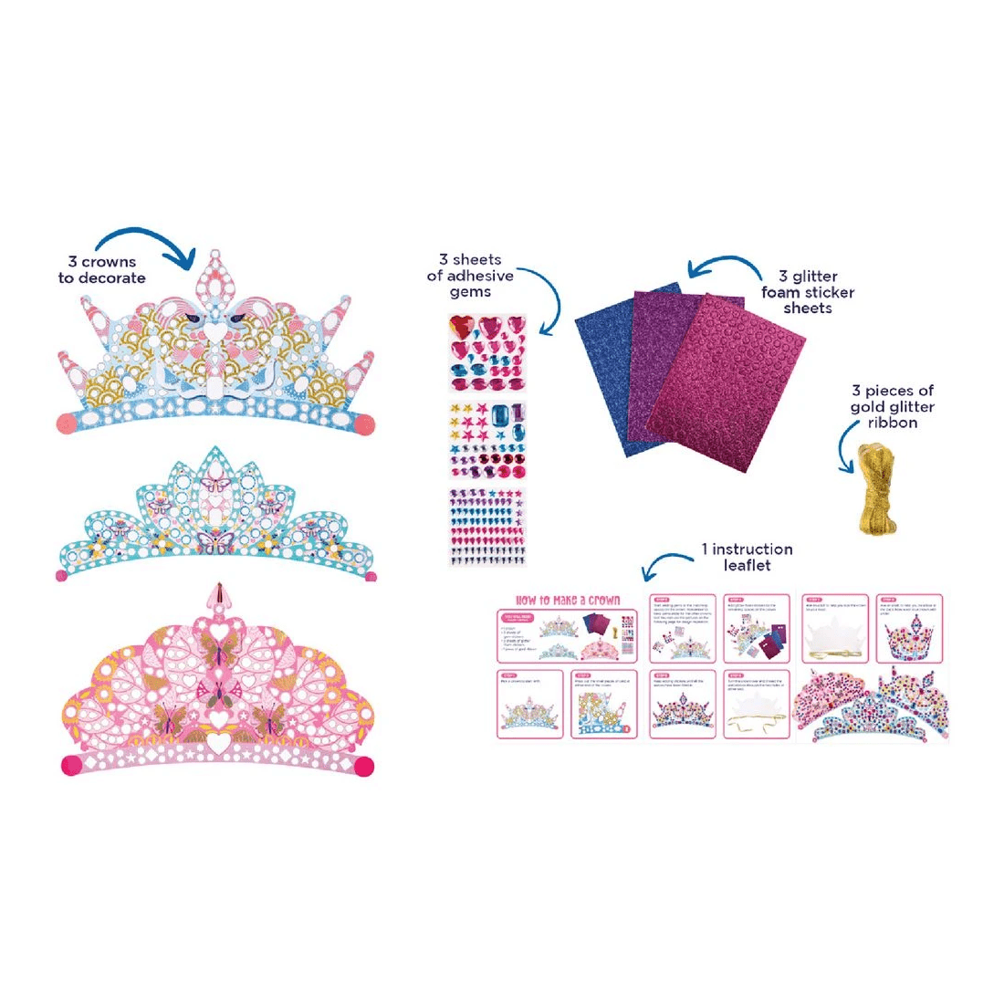 3 Imagine, Make & Play Crowns and Tiaras 3 Pack, 3 of 5