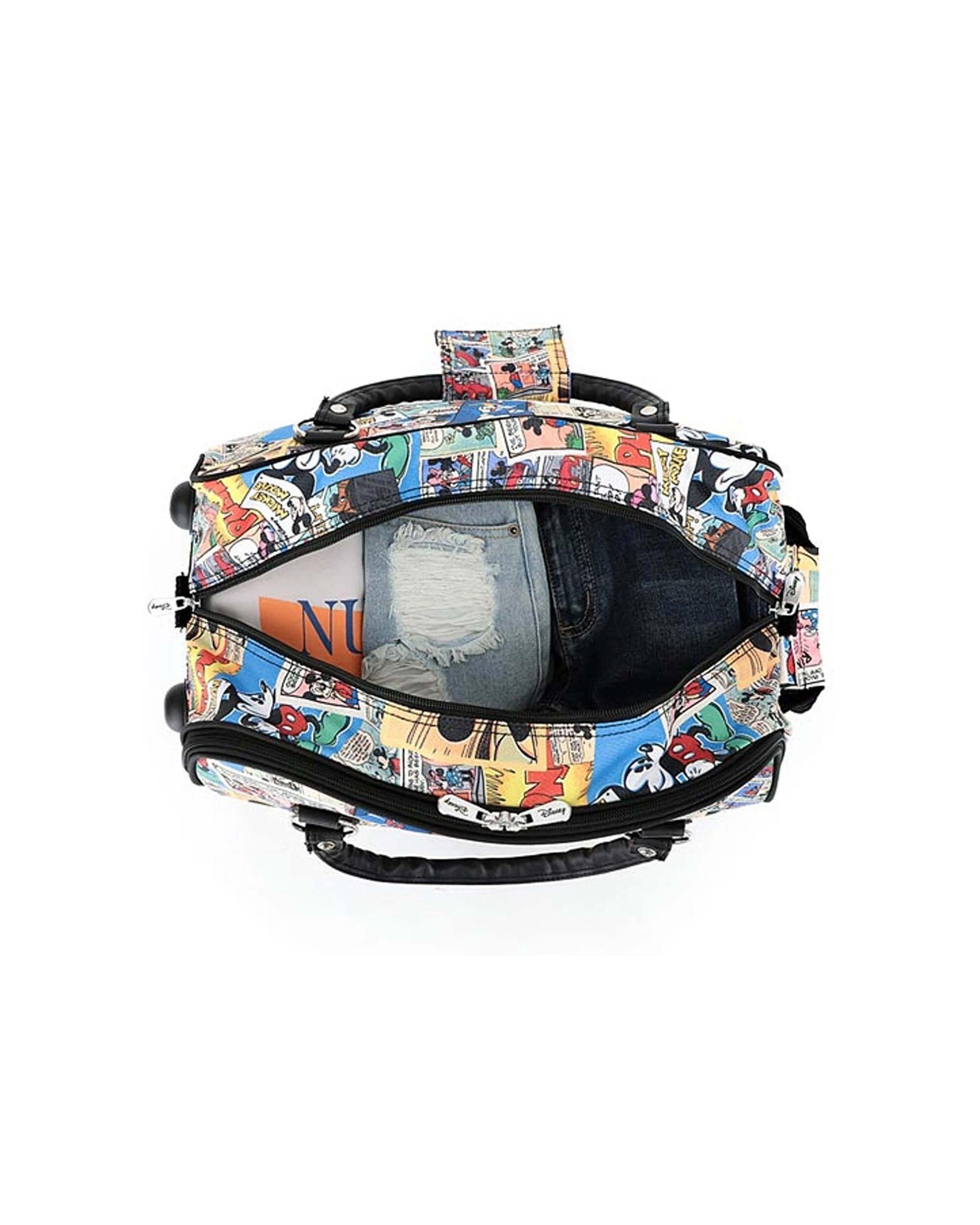 2 Disney Comic Design Tote Shoulder Hand Carry On Storage Travel Bag Large Deluxe - Multi, 2 of 3