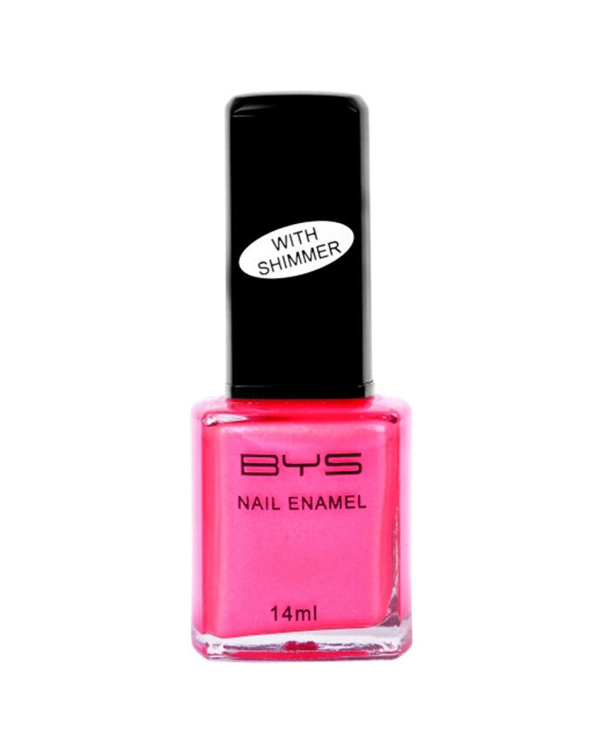 2 BYS 2PK BYS Shimmer Tutti Frutti Nail Polish Long Wearing Chip Resistant 14ml - Pink, 2 of 2