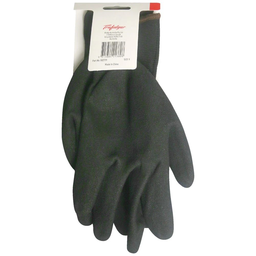 2 Trafalgar Extreme Grip Hi-vis Gloves Size 9, 2 of 2