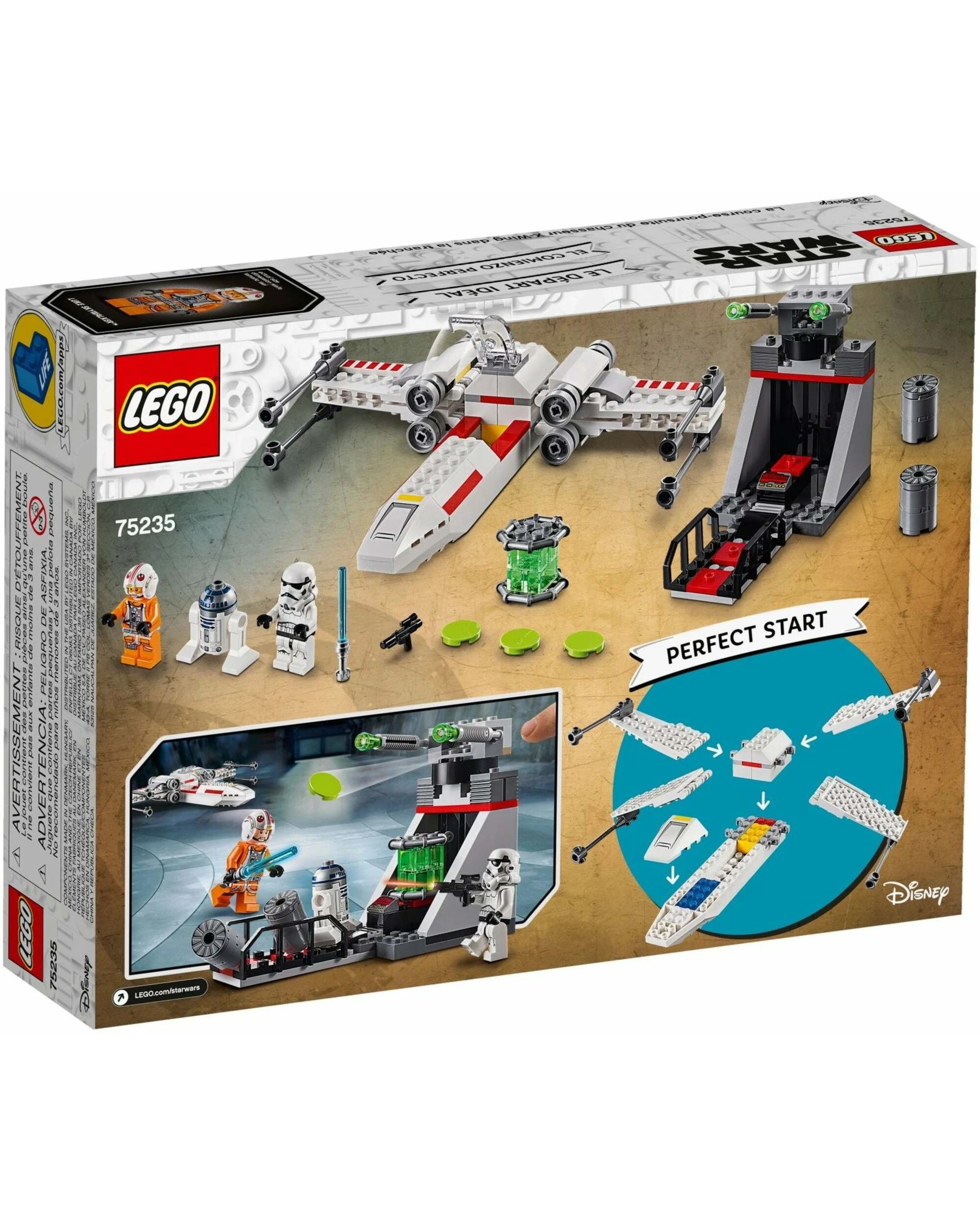 4 LEGO 75235 X-wing Starfighter Trench Run Building Toy Set, 4 of 4