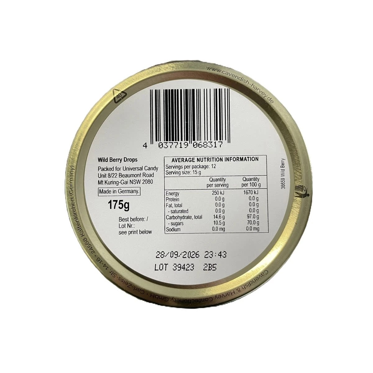 2 Cavendish & Harvey Wild Berry Drops 175g, 2 of 2