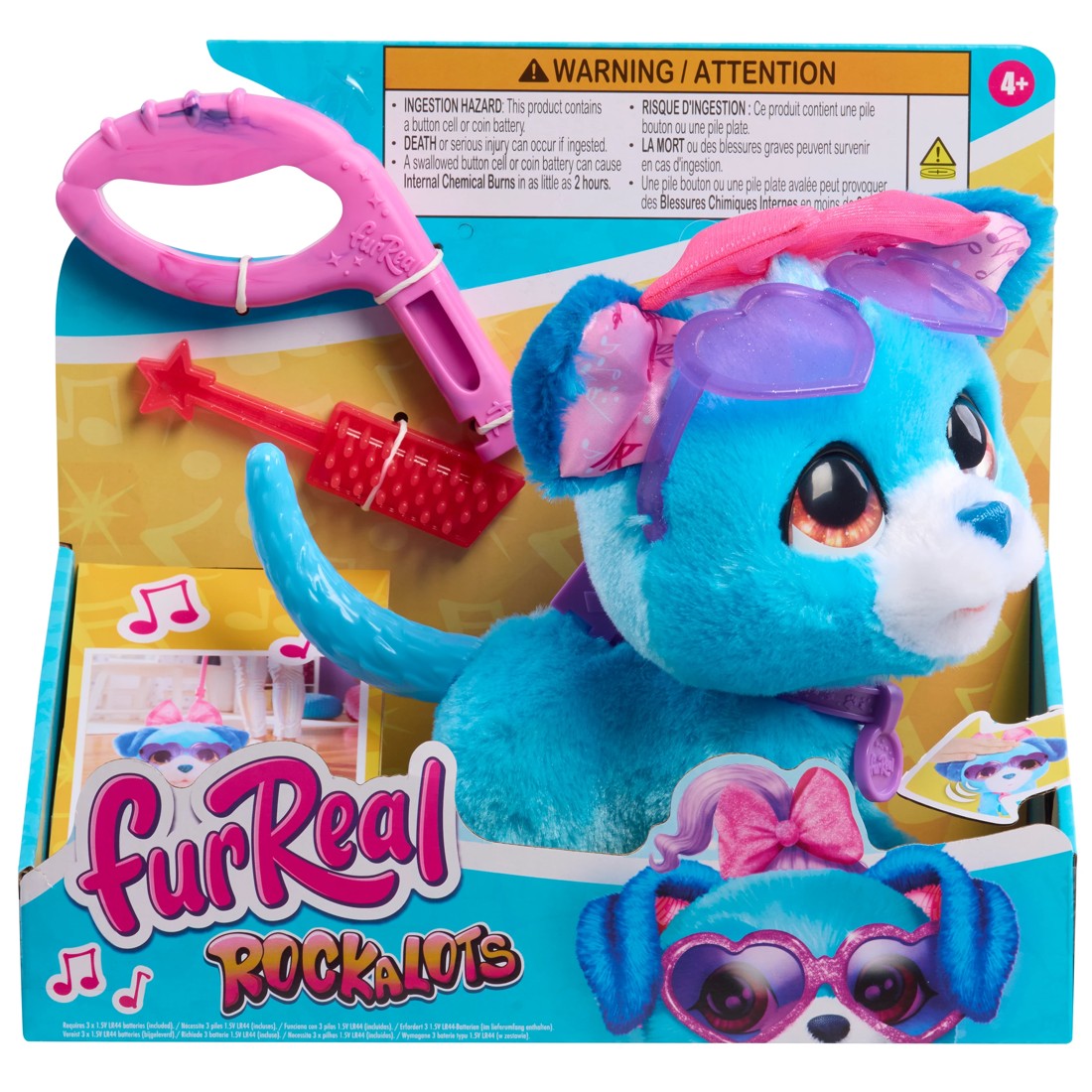 1 furReal Rockalots Puppy Plush Toy, 1 of 10