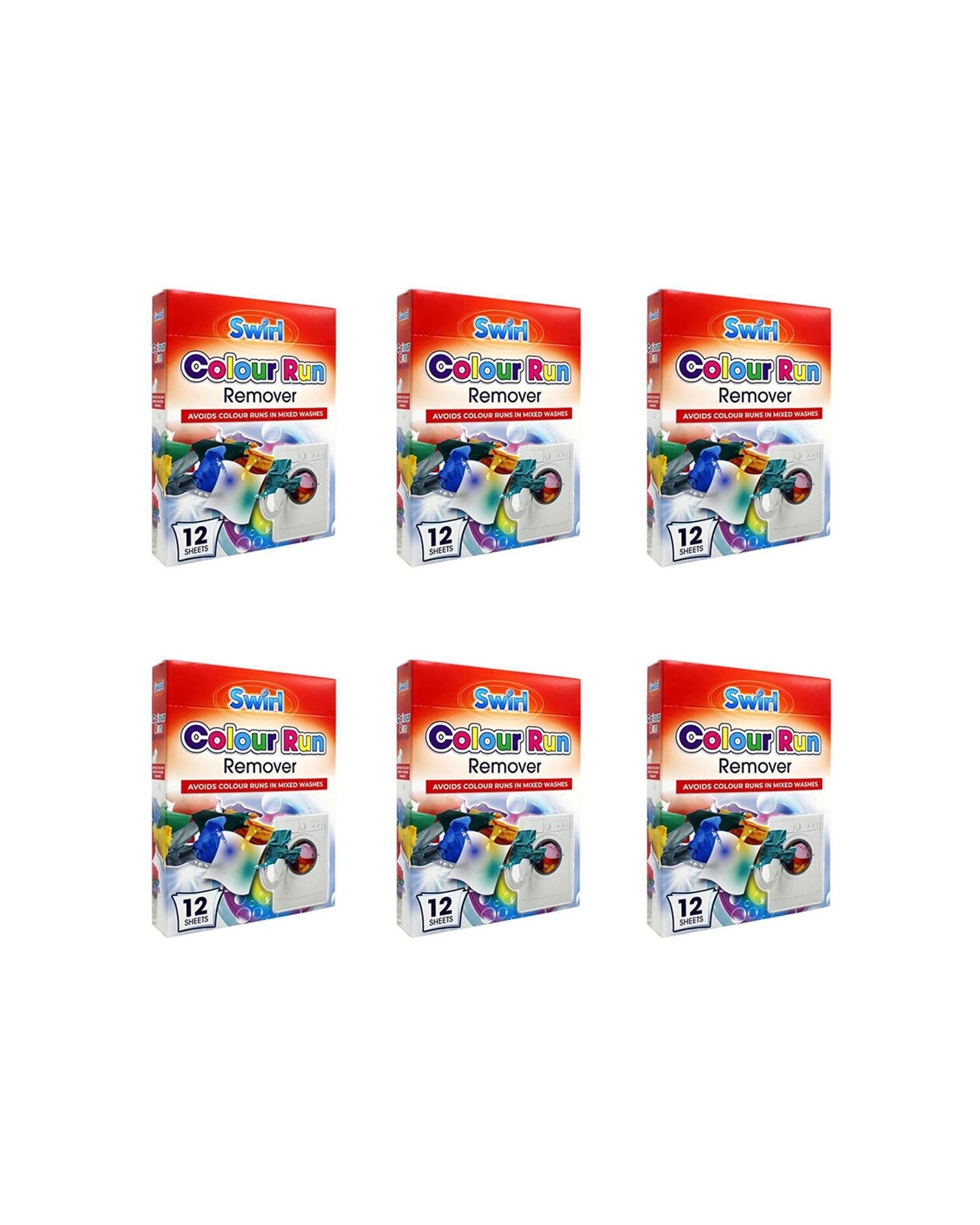 1 Fabric Magic Colour Run Remover Dye Catcher Laundry Sheets 6 Pack - Multi, 1 of 4