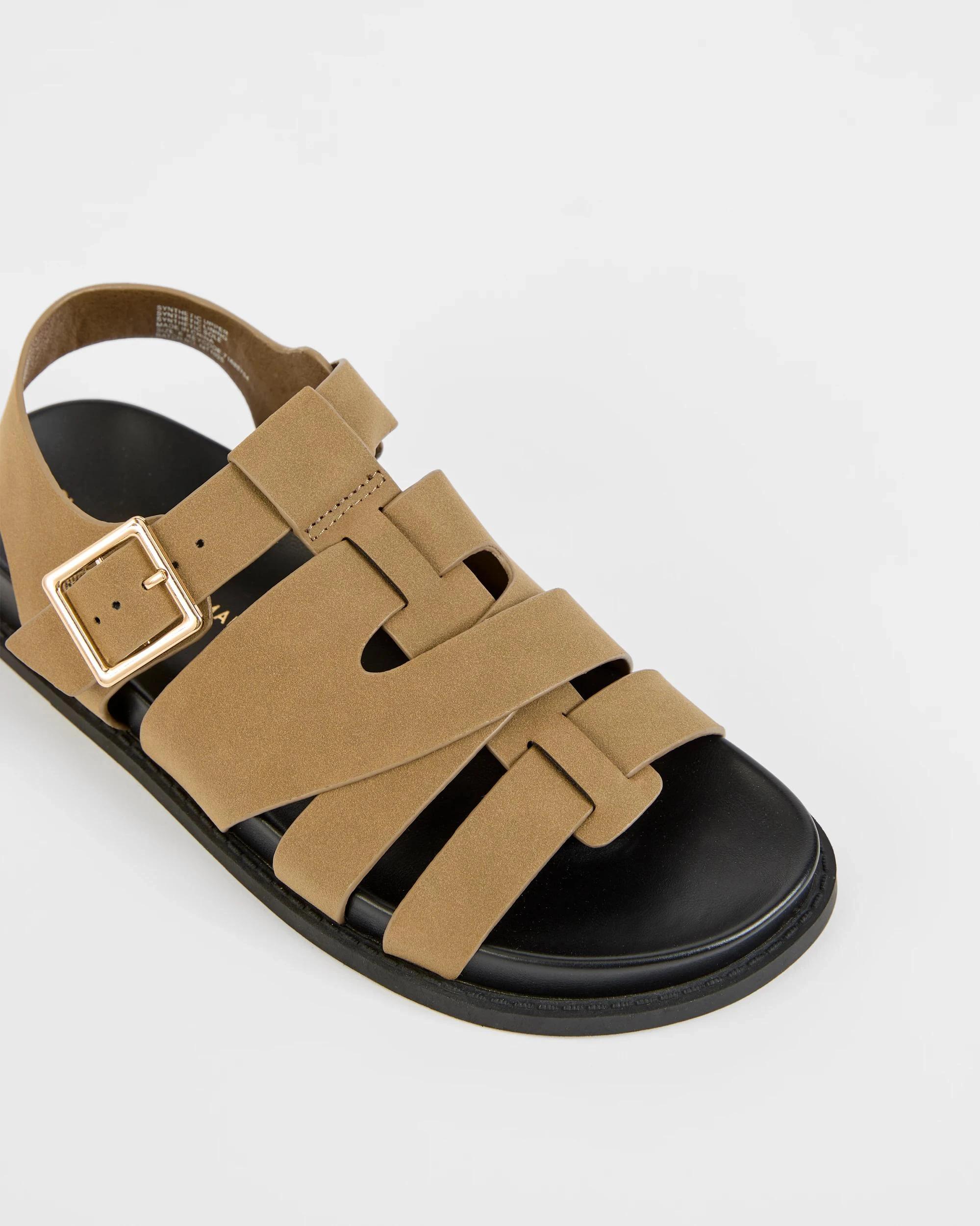 2 Target Woman Back Strap Caged Toe Moulded Sandal - Peta DARK CHESTNUT, 2 of 3