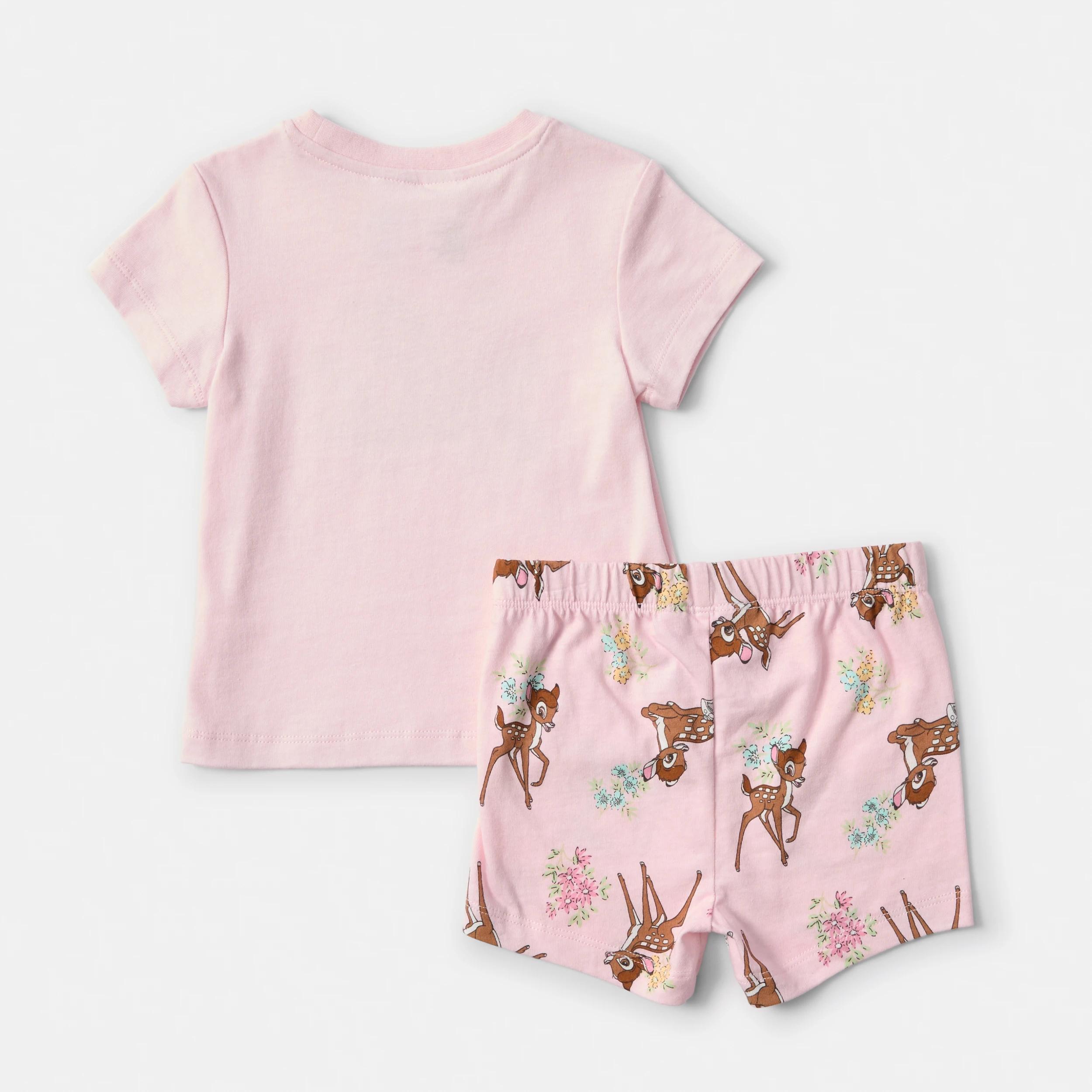2 Bambi License Short Sleeve Pyjama Set PINK BAMBI, 2 of 4