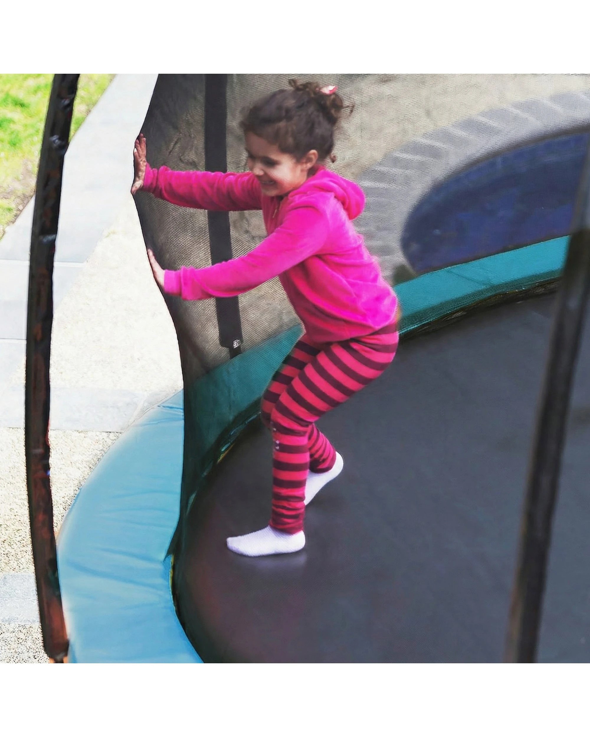 4 Kahuna Classic 6 ft Trampoline with Roof - Green, 4 of 6