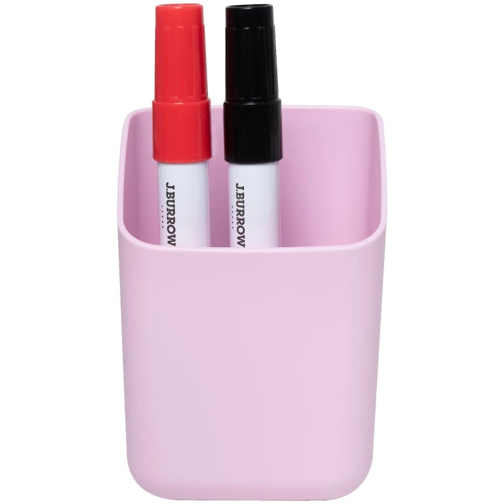 3 J.Burrows Small Magnetic Whiteboard Storage Pink, 3 of 3