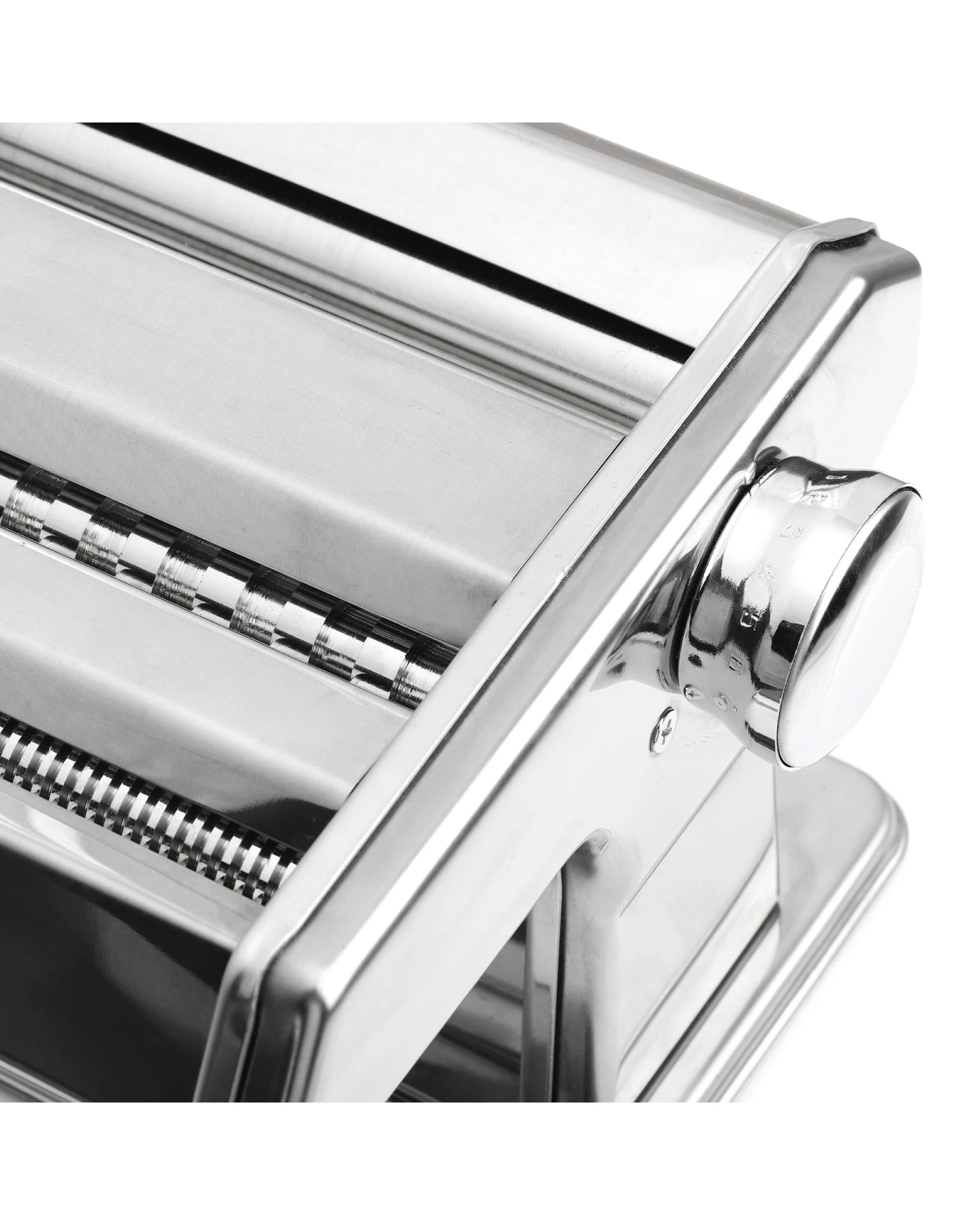 6 Gourmet Kitchen Chef Series Stainless Steel Pasta Maker Italian Fettuccine and Spaghetti - Silver, 6 of 6