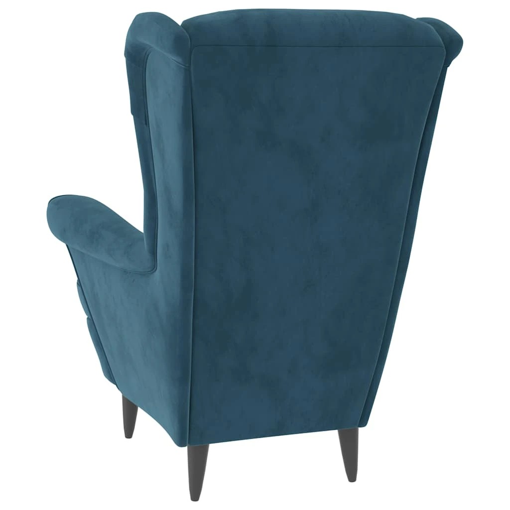 5 vidaXL armchair Reclining Mechanism - Blue, 5 of 8