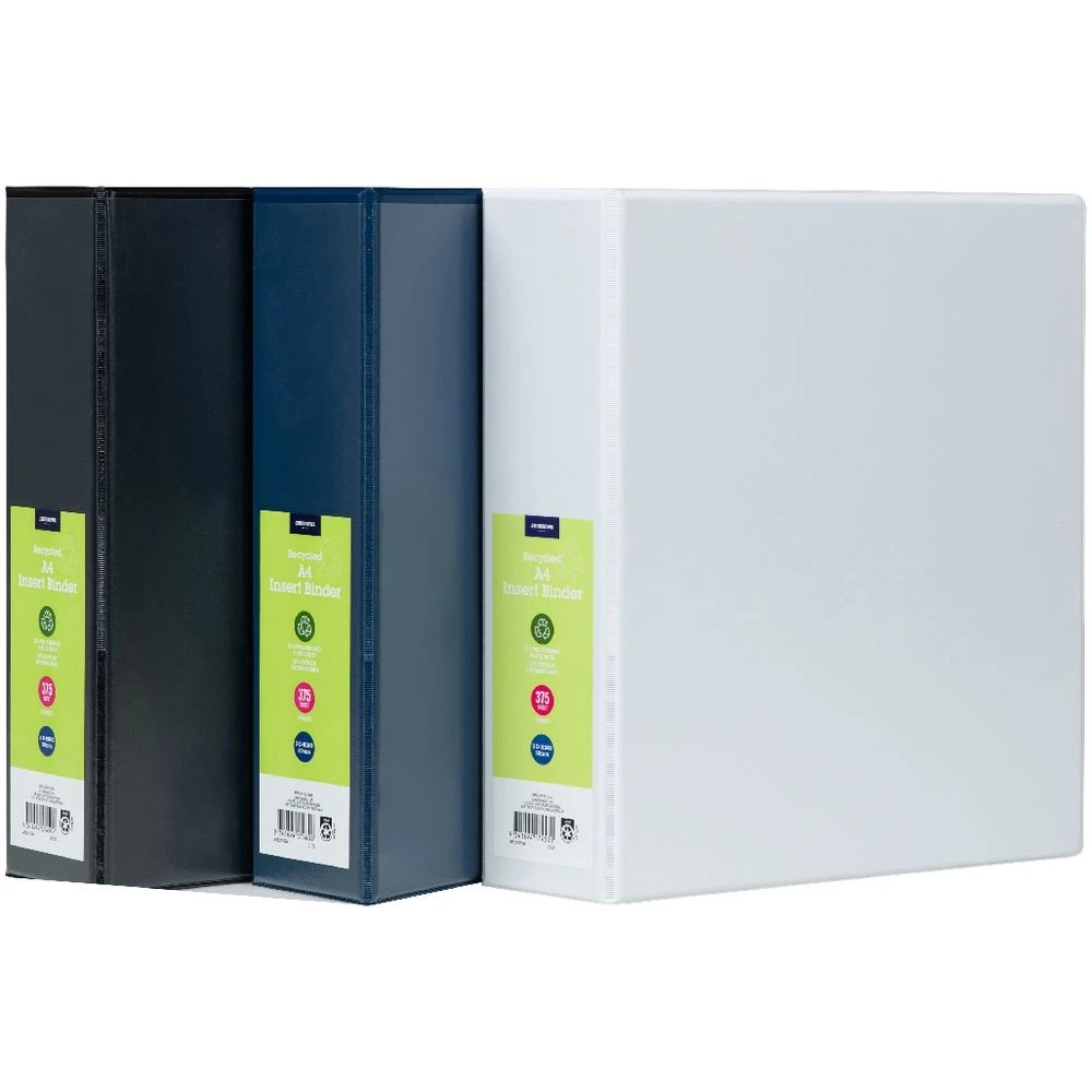 6 J.Burrows Insert Binder A4 3 D-Ring 50mm Black, 6 of 6