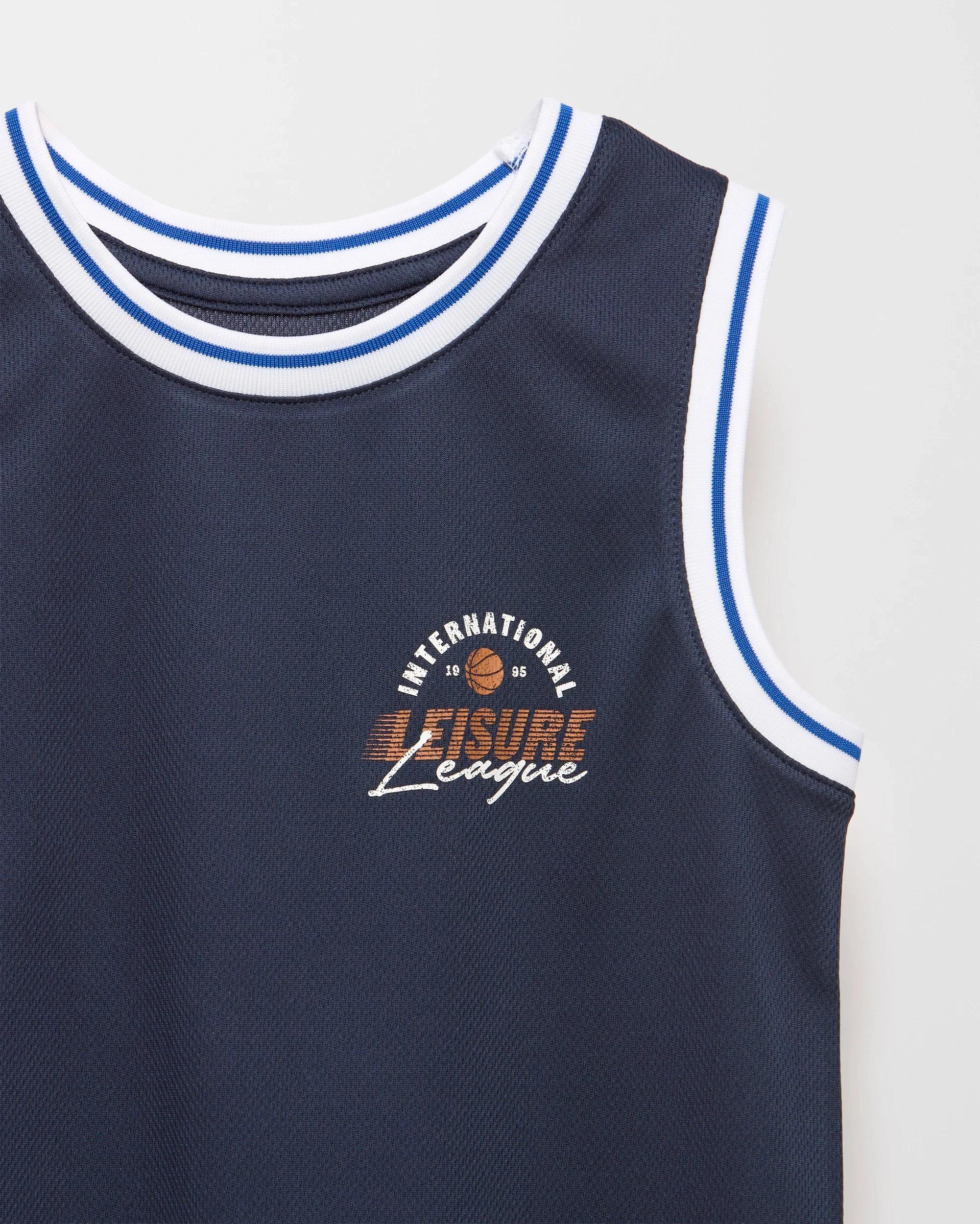 2 Target Younger Boys Sports Tank NAVY, 2 of 2