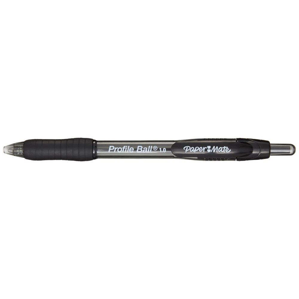 3 Paper Mate Profile Retractable Ballpoint Pen 1mm Black 8 Pack, 3 of 5