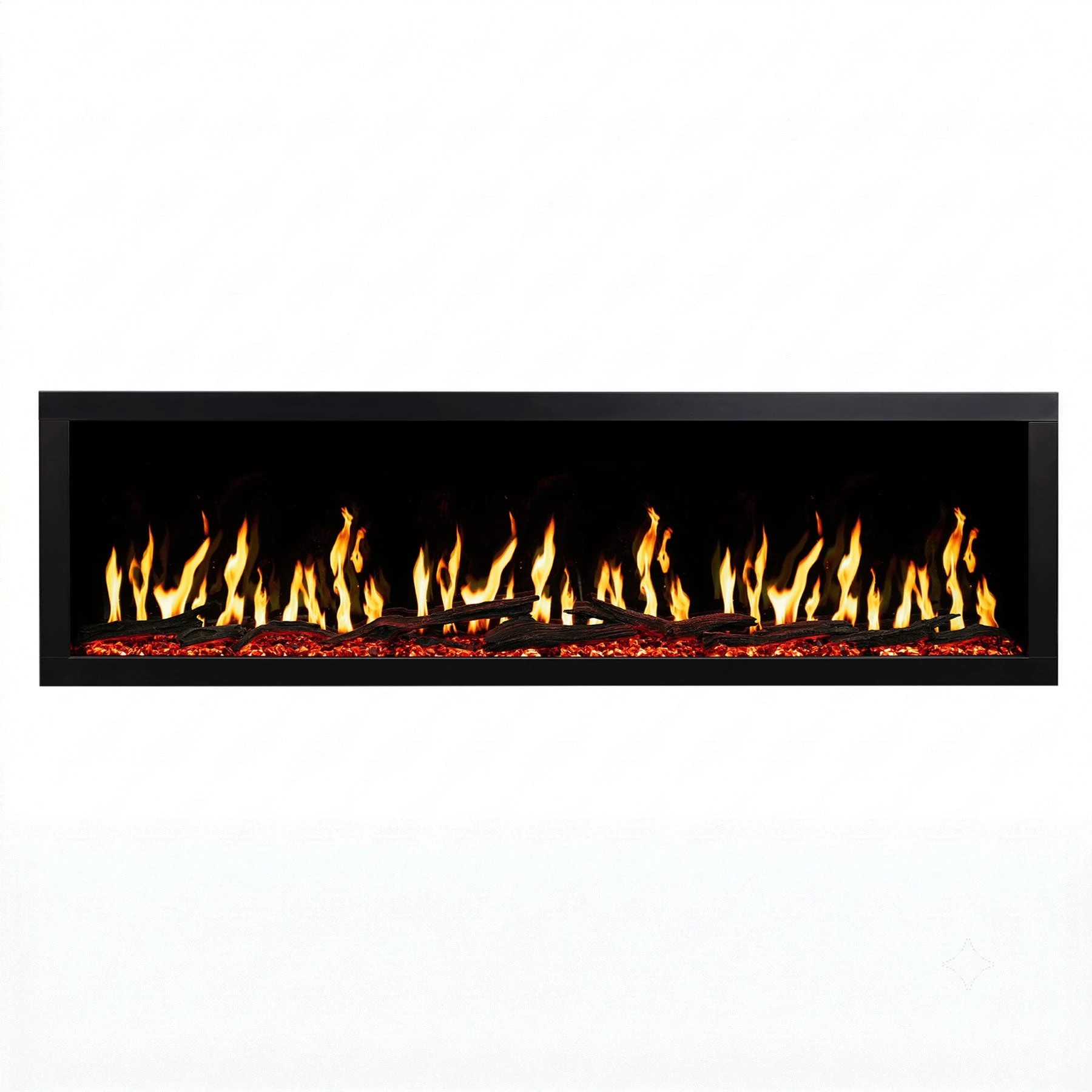 1 Moda Living Imperial 67 Inch LCD Electric Fireplace - Black, 1 of 10