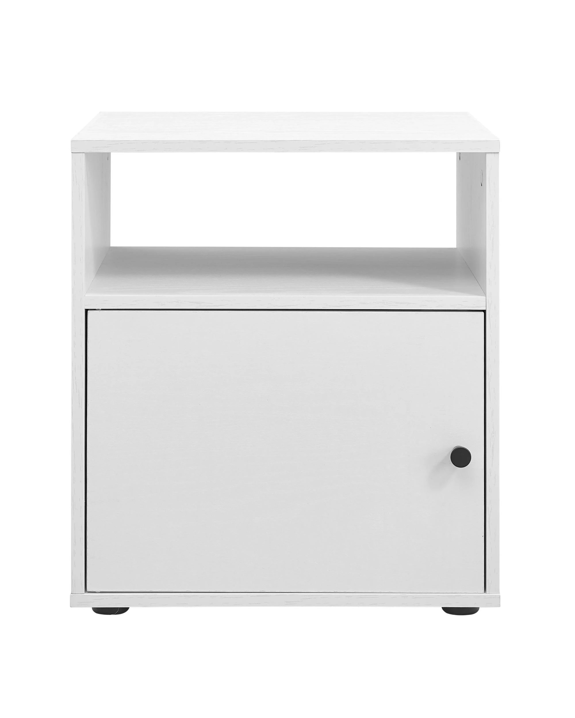 3 Kodu Bedside Unit Side Table 1 Door - White, 3 of 7