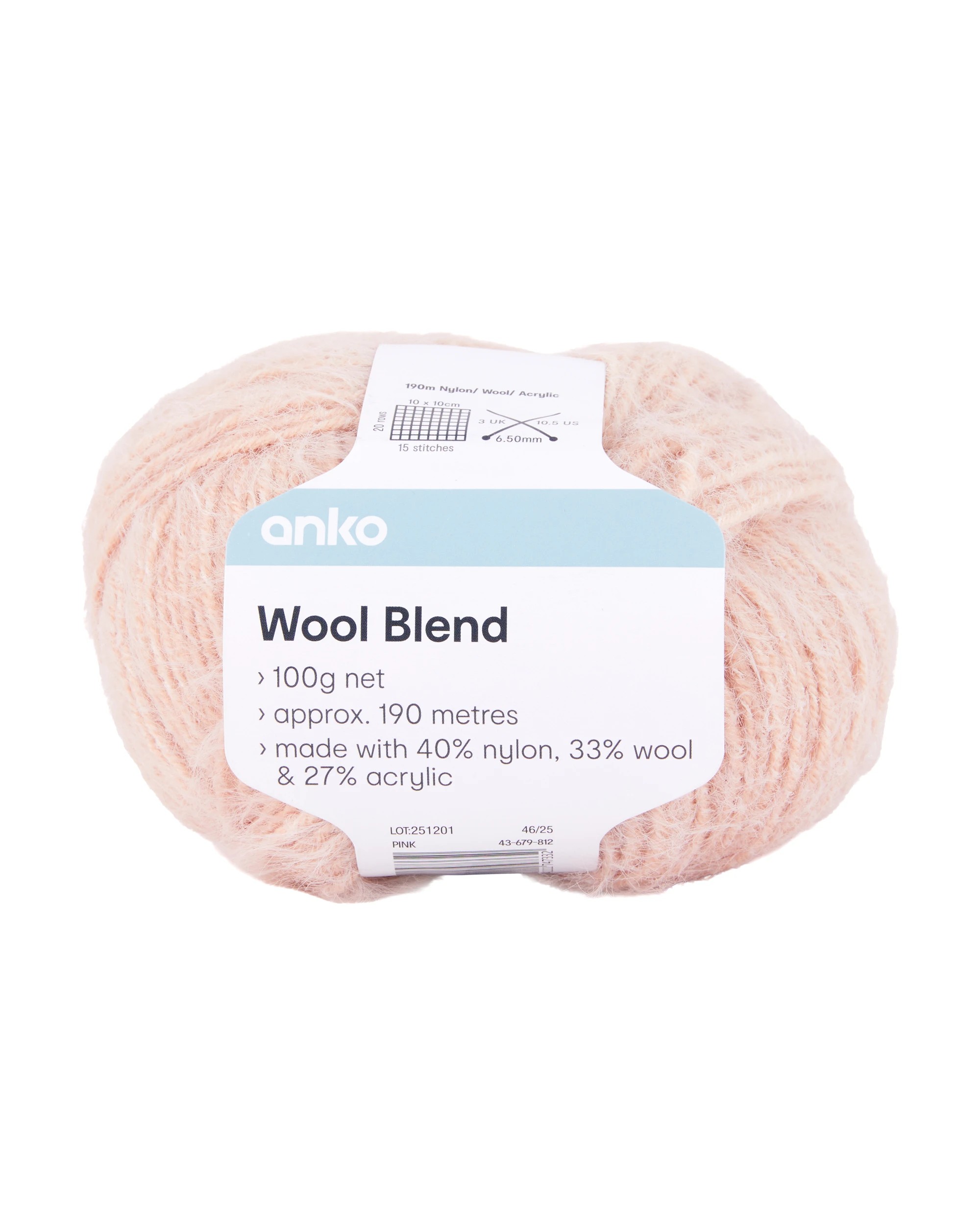 1 Wool Blend - Pink, 1 of 3