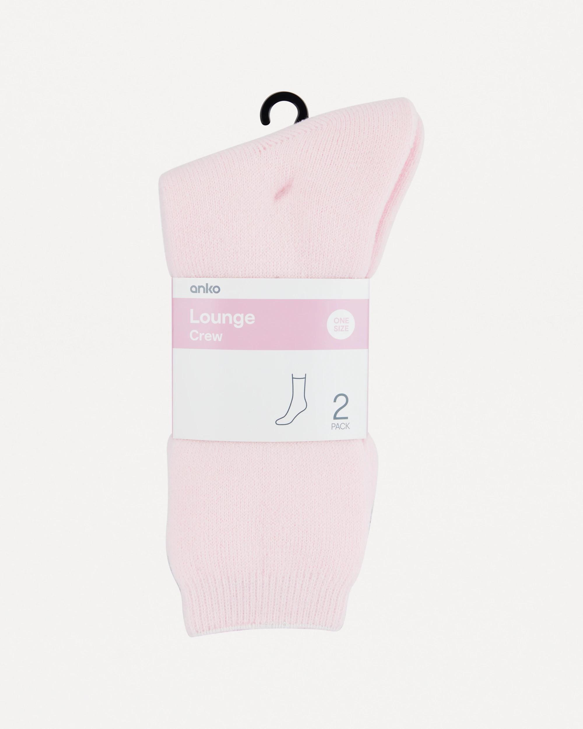 3 2 Pack Bed Socks Pink Navy, 3 of 3