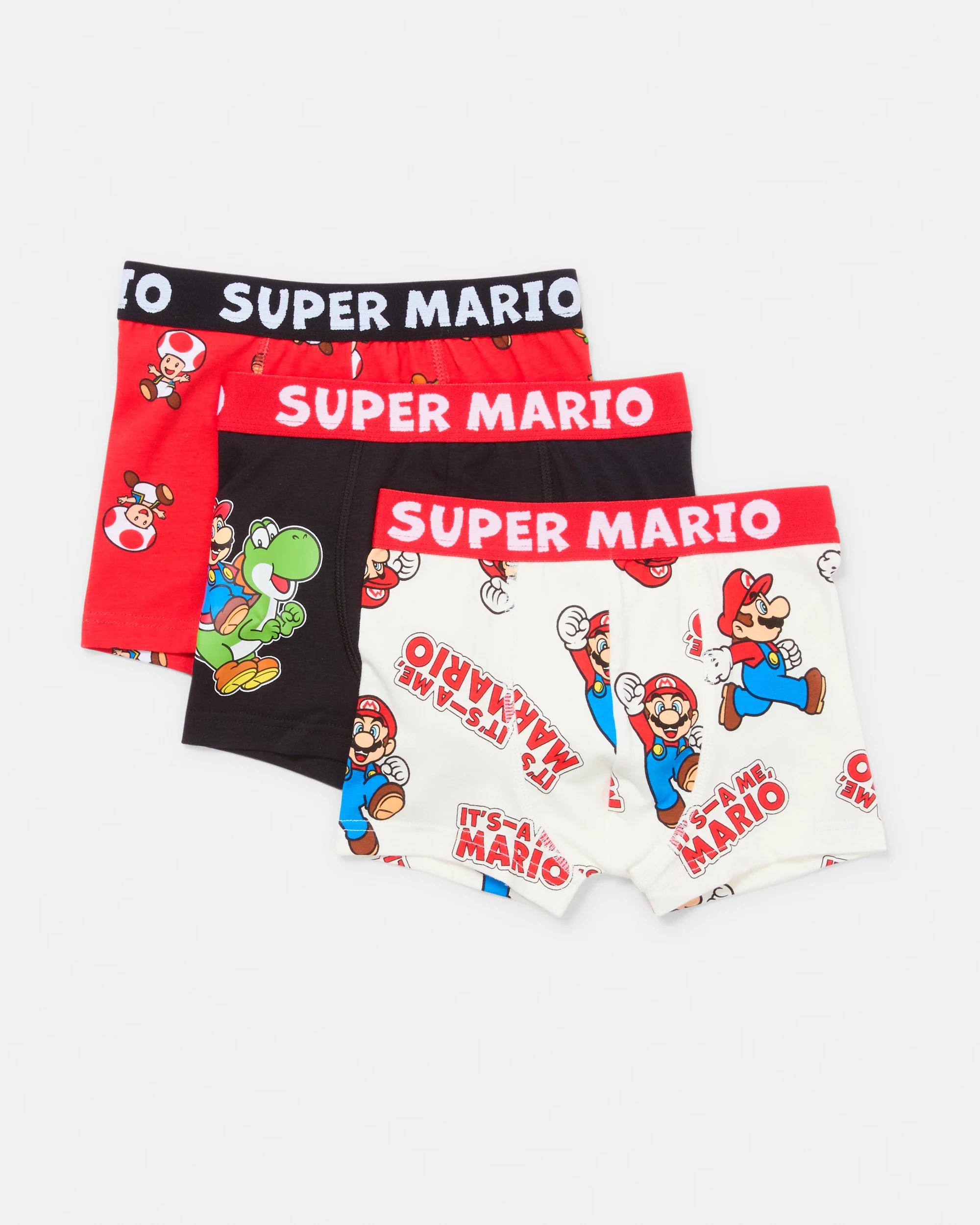 1 3 Pack Super Mario License Trunks Supermario, 1 of 6