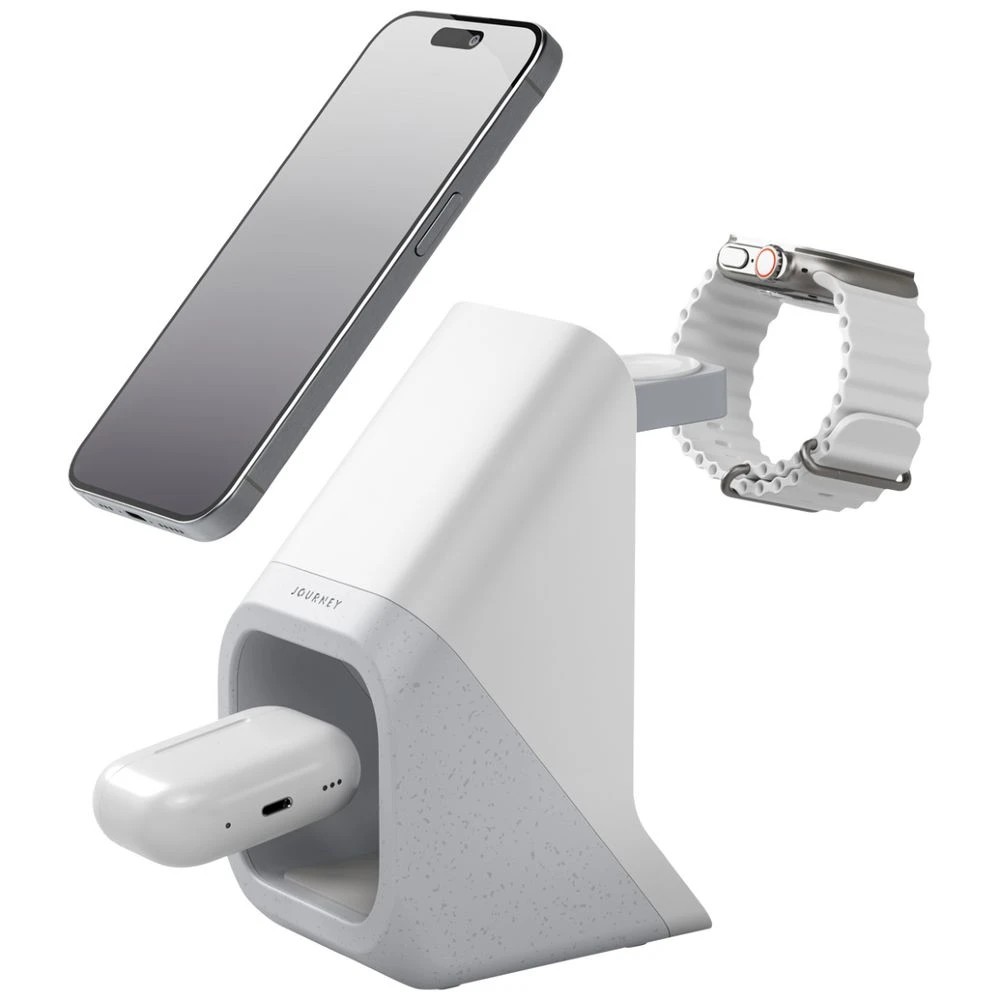 2 Journey NOVA 3-in-1 Wireless Charging Station Grey, 2 of 6