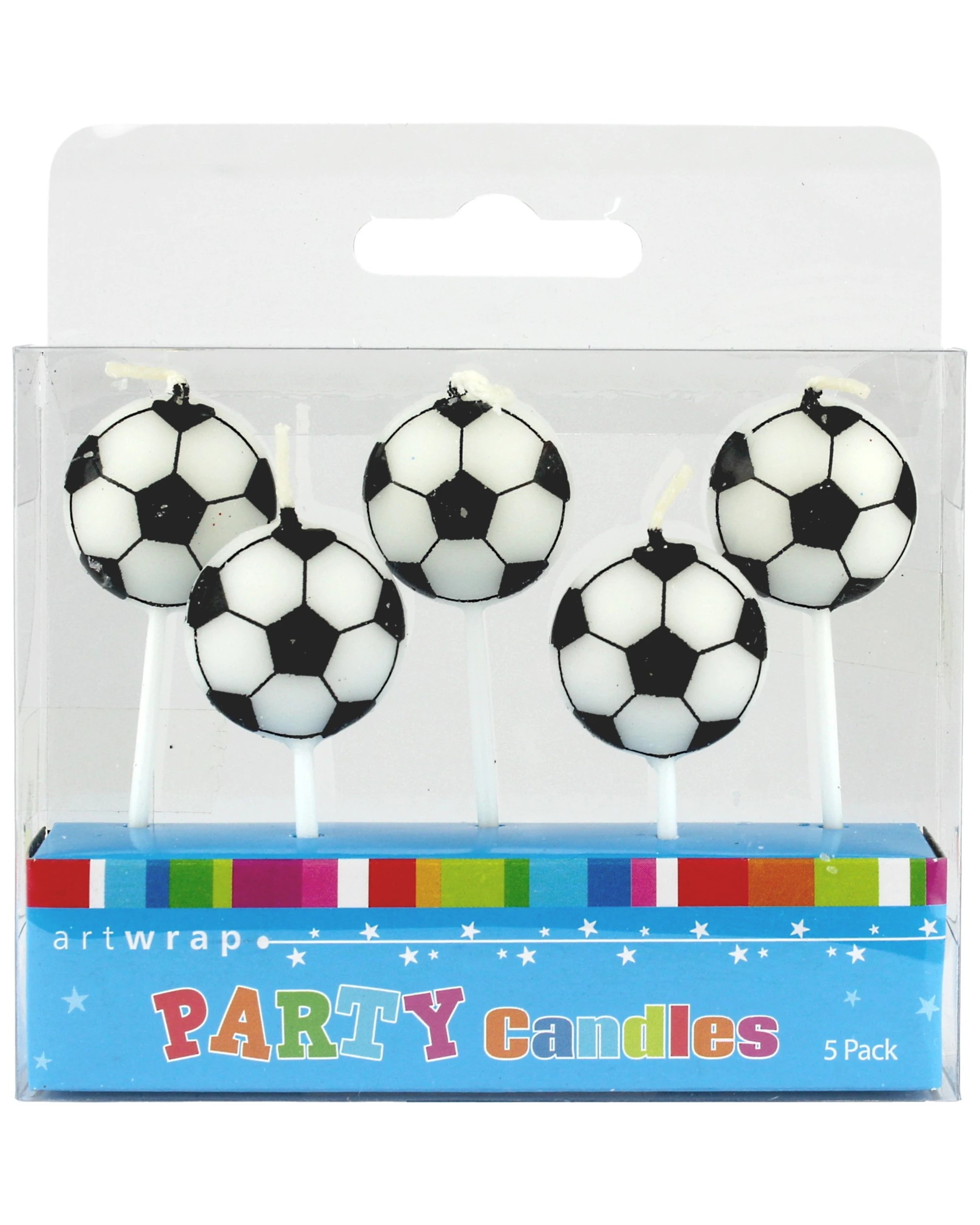 1 Artwrap Soccer Ball Candles Set of 5, 1 of 1