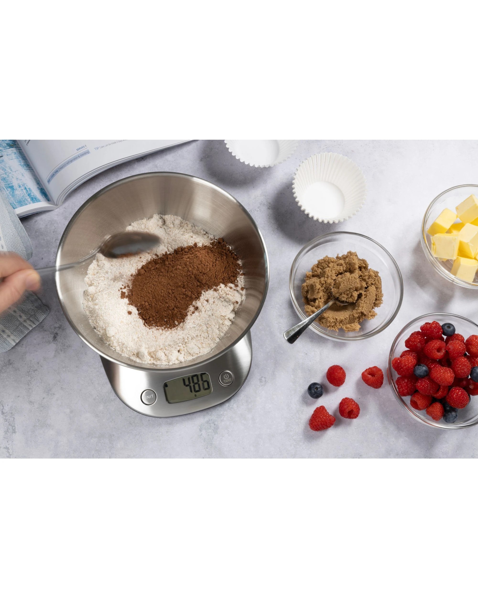 4 Cuisena Digital Kitchen Scale Stainless Steel Bowl 5kg Capacity Tare Function, 4 of 6