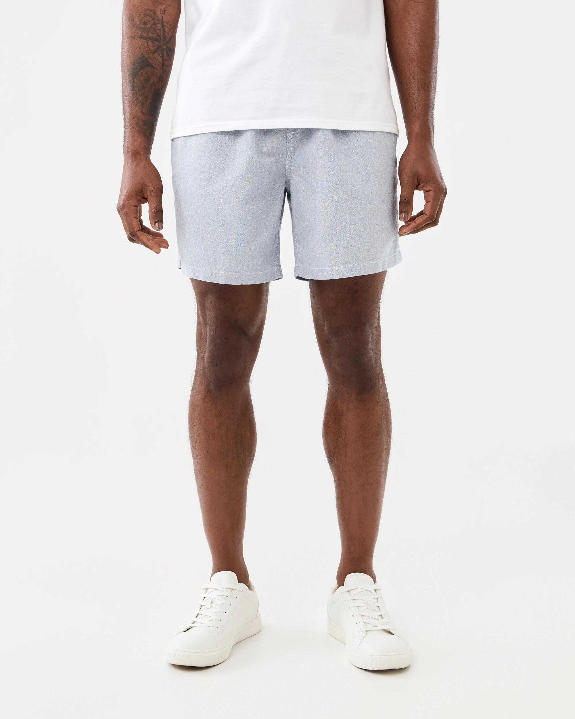 7 Elastic Waist Textured Volley Shorts Blu Yd, 7 of 7