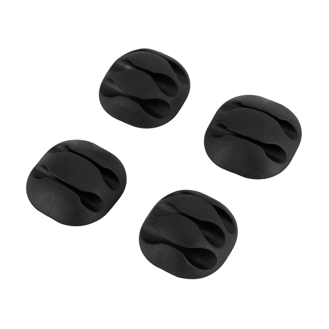 4 16 Pack Cable Tidy - Black, 4 of 8