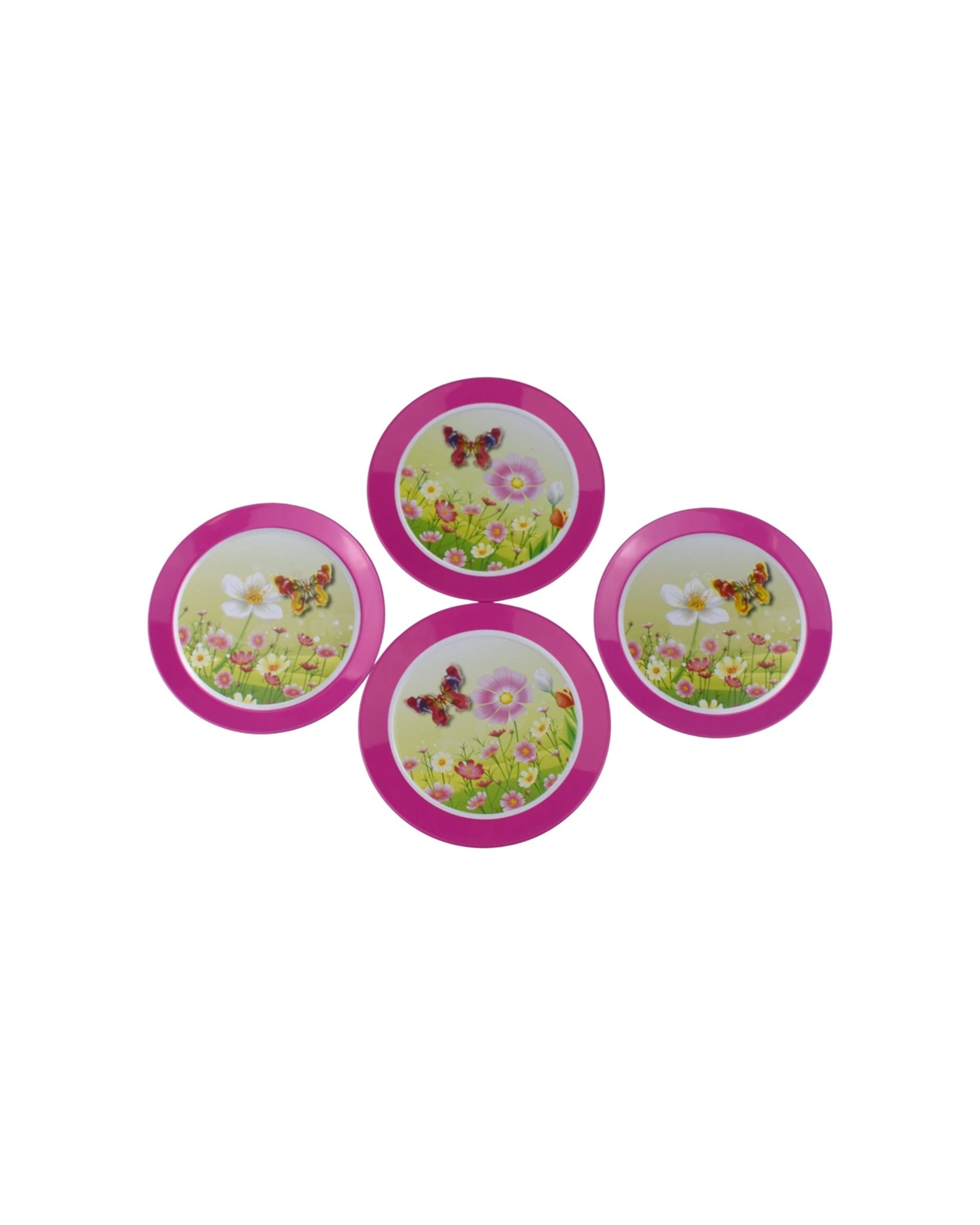 6 Kaper Kidz 15pc Butterfly Tin Tea Set Kids Pretend Play Toy - Pink, 6 of 6