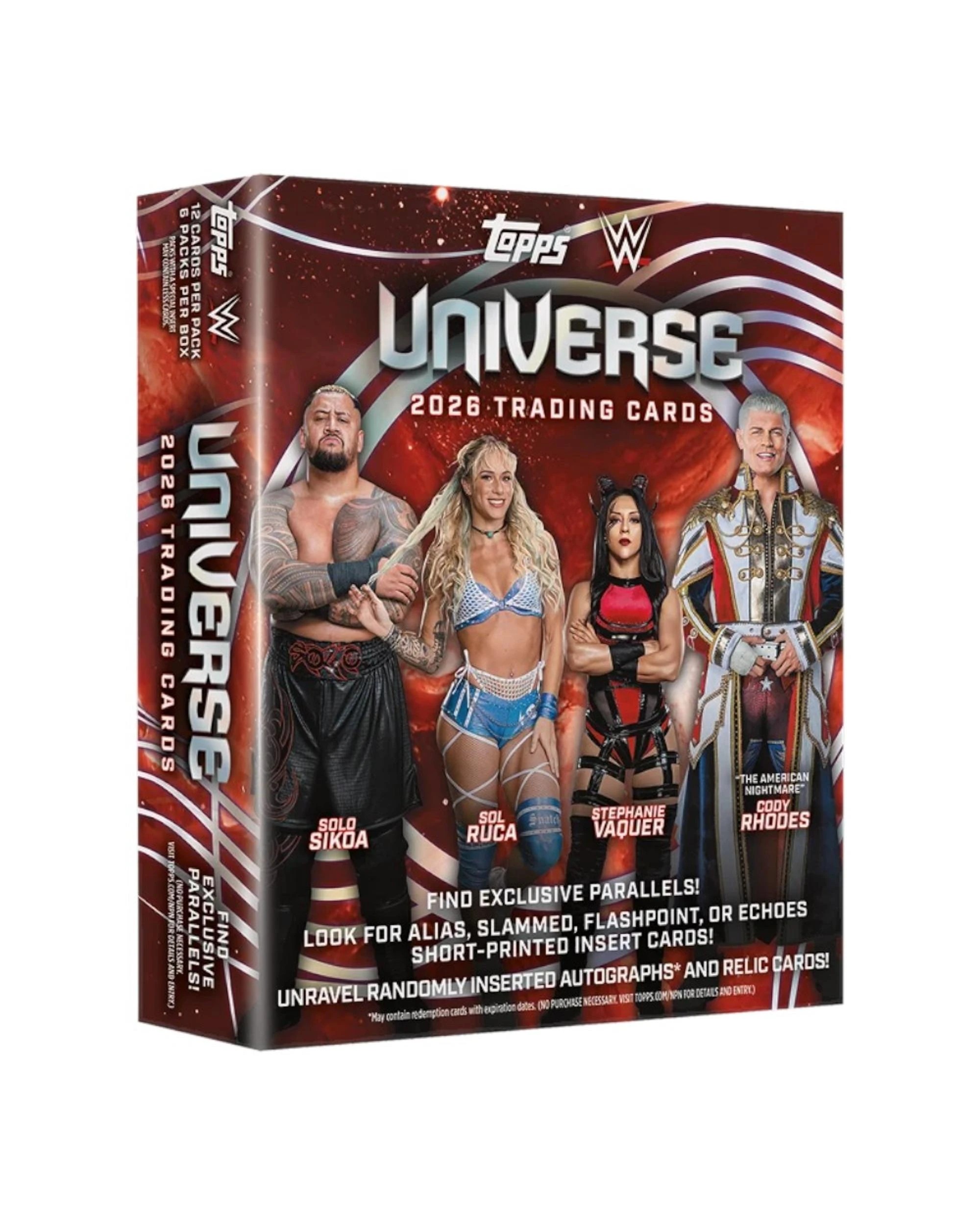 1 Topps 2026 Universe WWE Wrestling Mega Box, 1 of 3