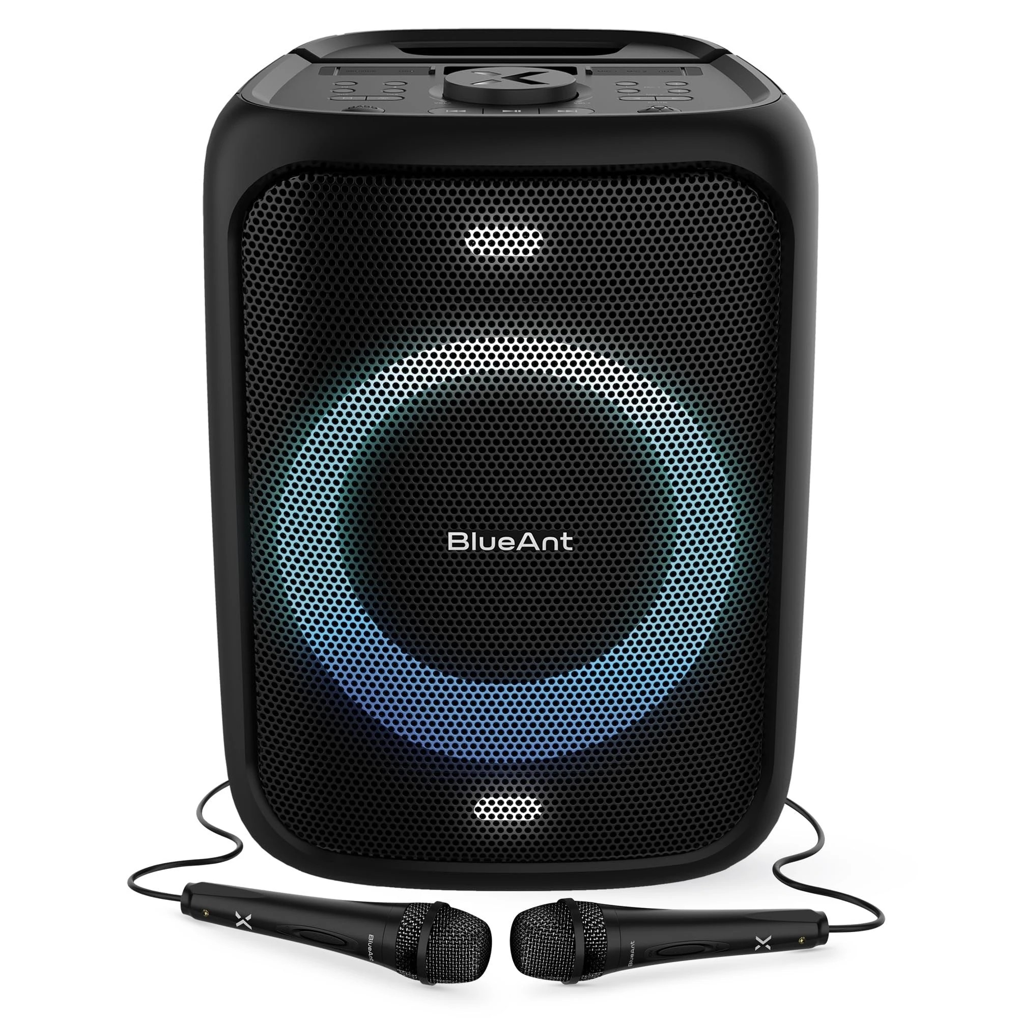 1 BlueAnt X5 Portable 60W Party Bluetooth Karaoke Speaker - Black, 1 of 9