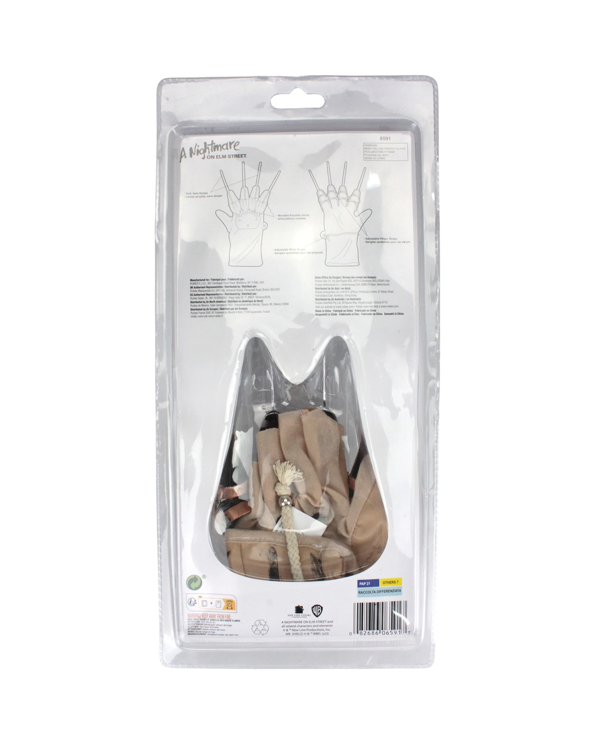4 Rubies Freddy Krueger Deluxe Adult Glove - One Size - Brown, 4 of 4