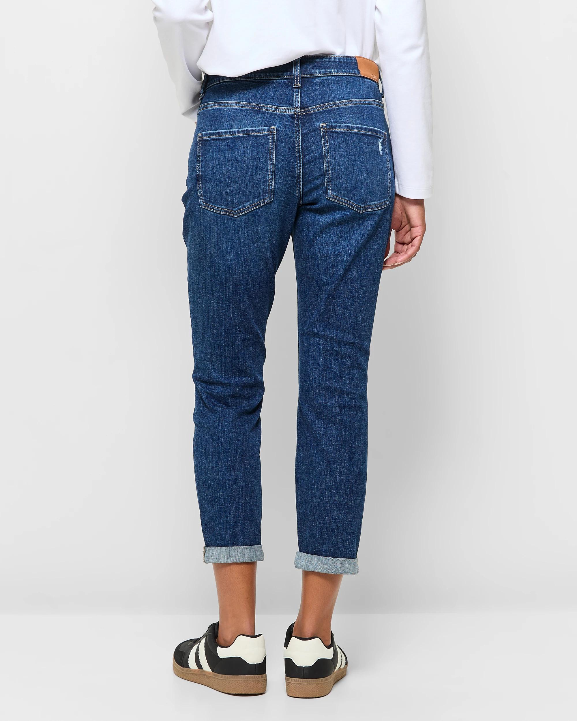 4 Target Tash Girlfriend Mid Rise Ankle Length Denim Jeans INDIGO, 4 of 5