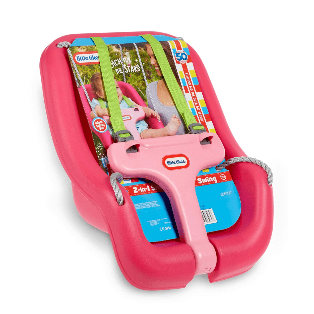 6 Little Tikes 2-in-1 Snug and Secure Swing - - Pink, 6 of 6