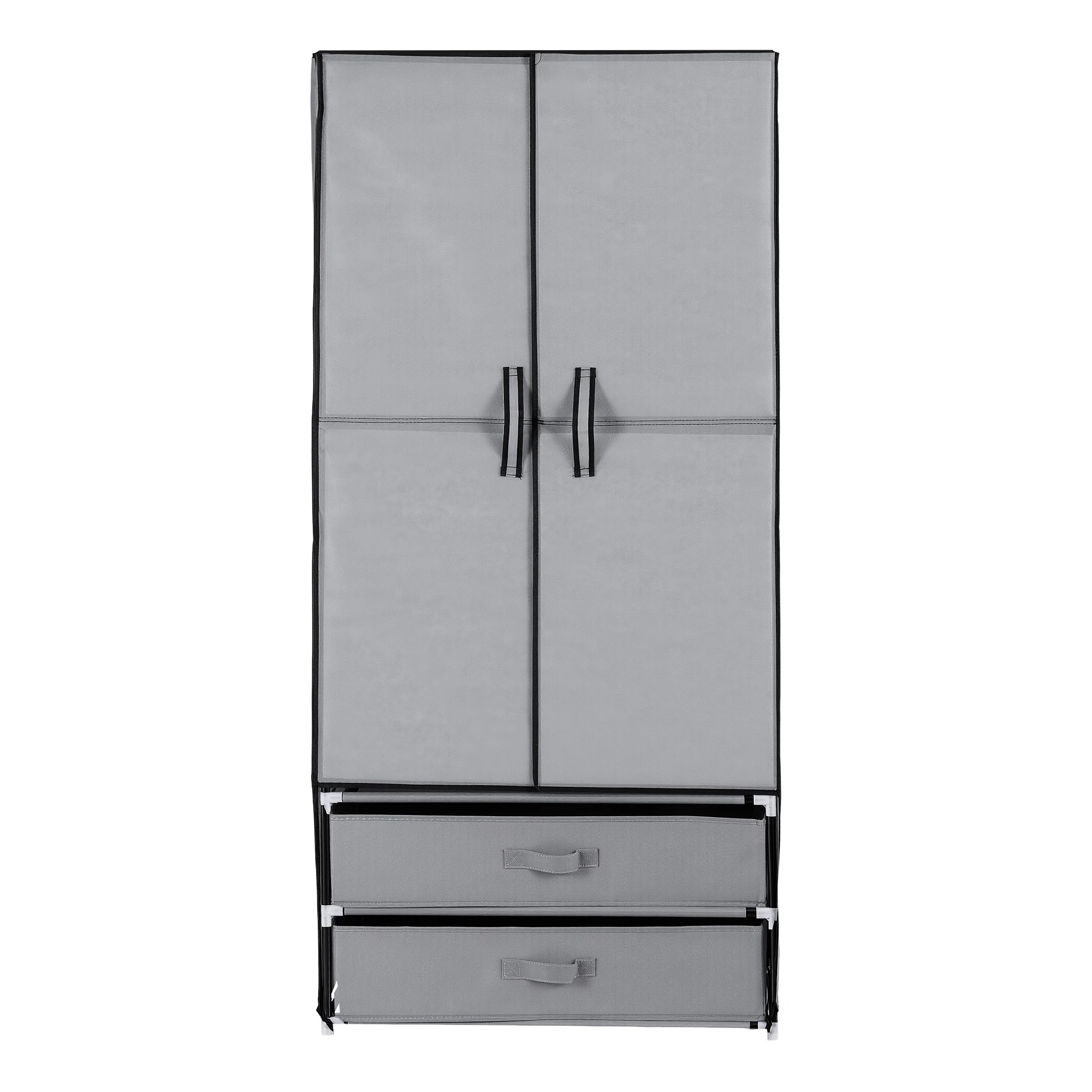 3 Artiss Large Portable Clothes Closet Wardrobe with Magnetic Door - Grey, 3 of 3