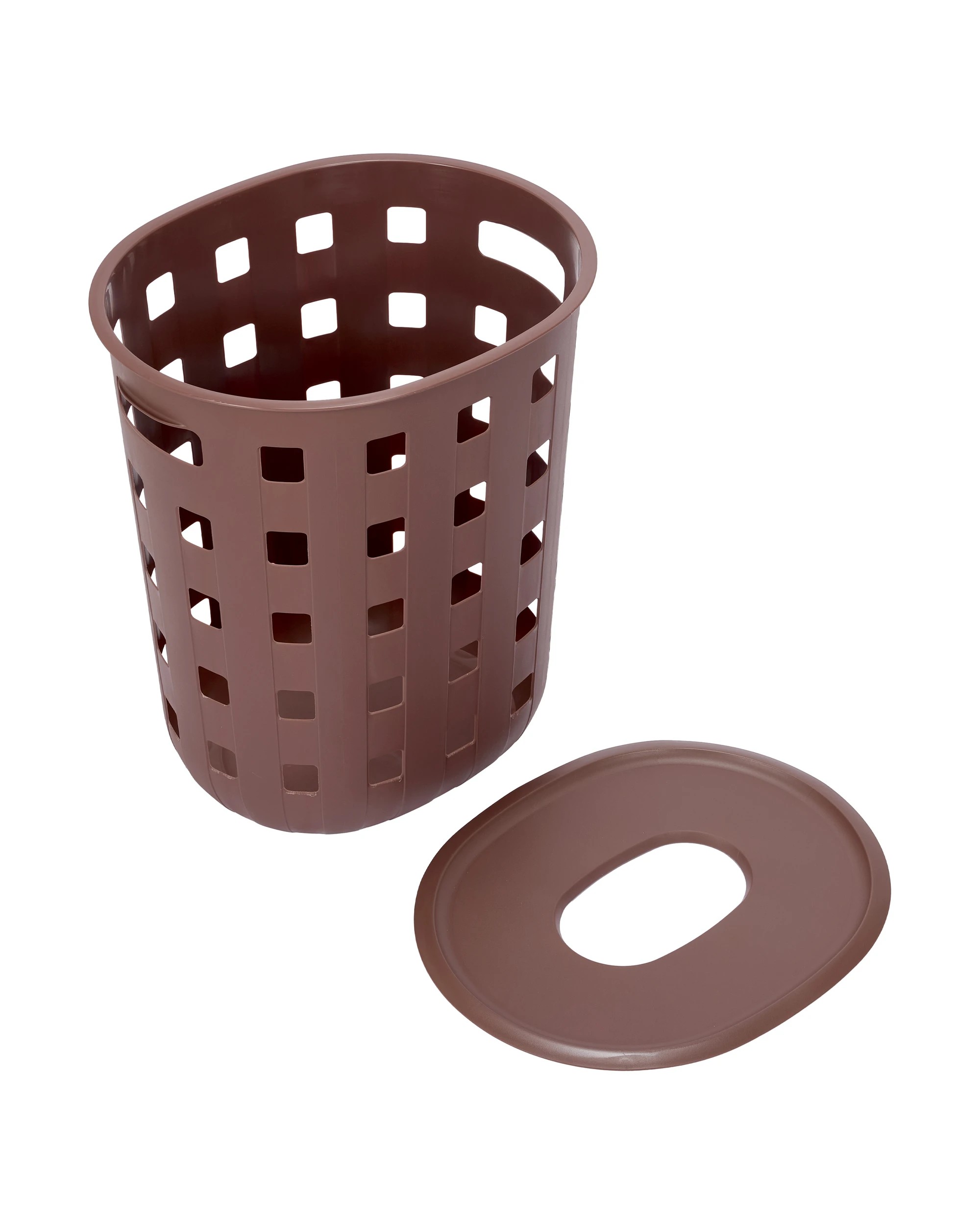 5 80L Trellis Laundry Hamper - Chocolate, 5 of 6