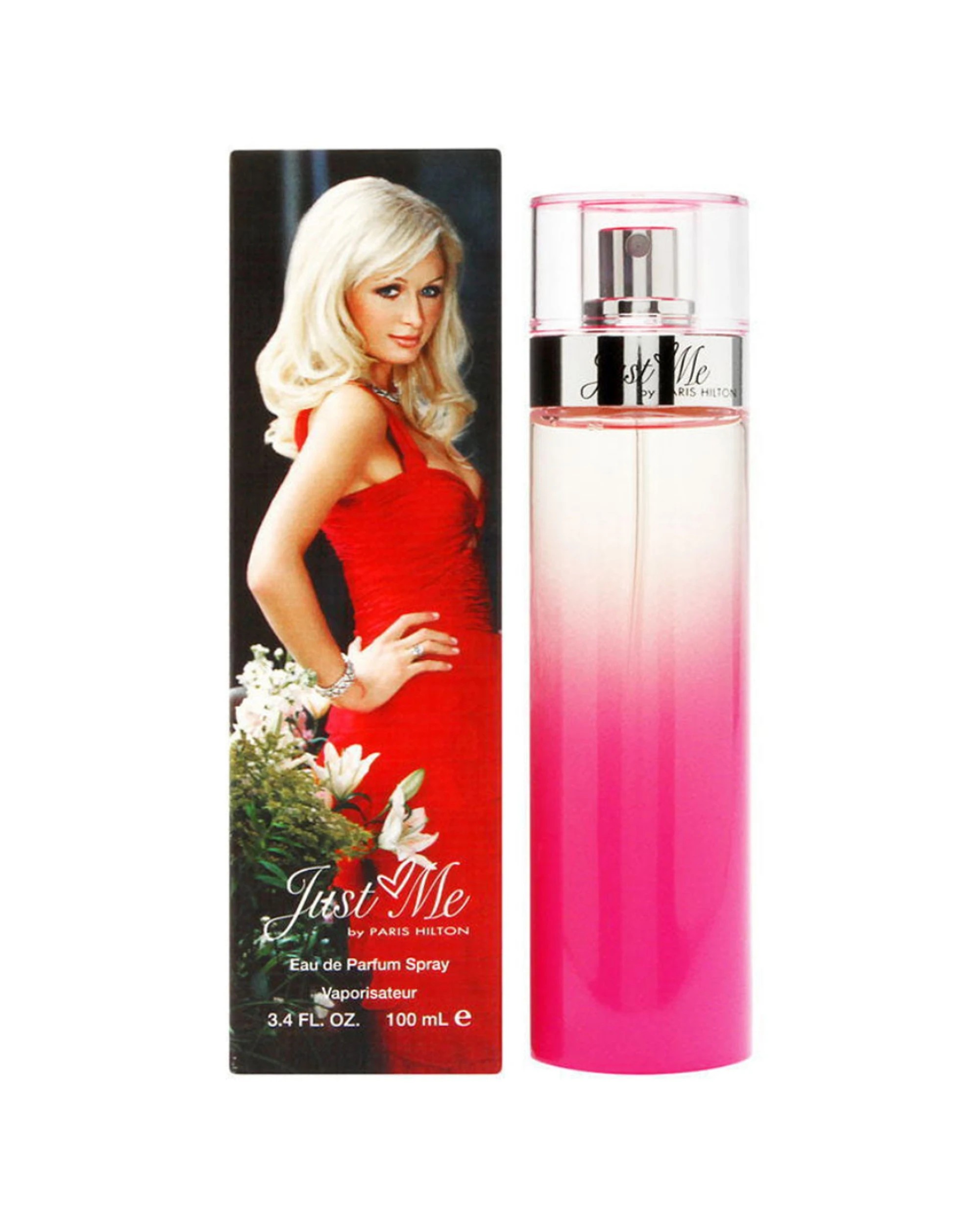 1 Paris Hilton Just Me EDT Perfume Spray Fresh Citrus Aquatic Fragrance 100ml - Pink, 1 of 1