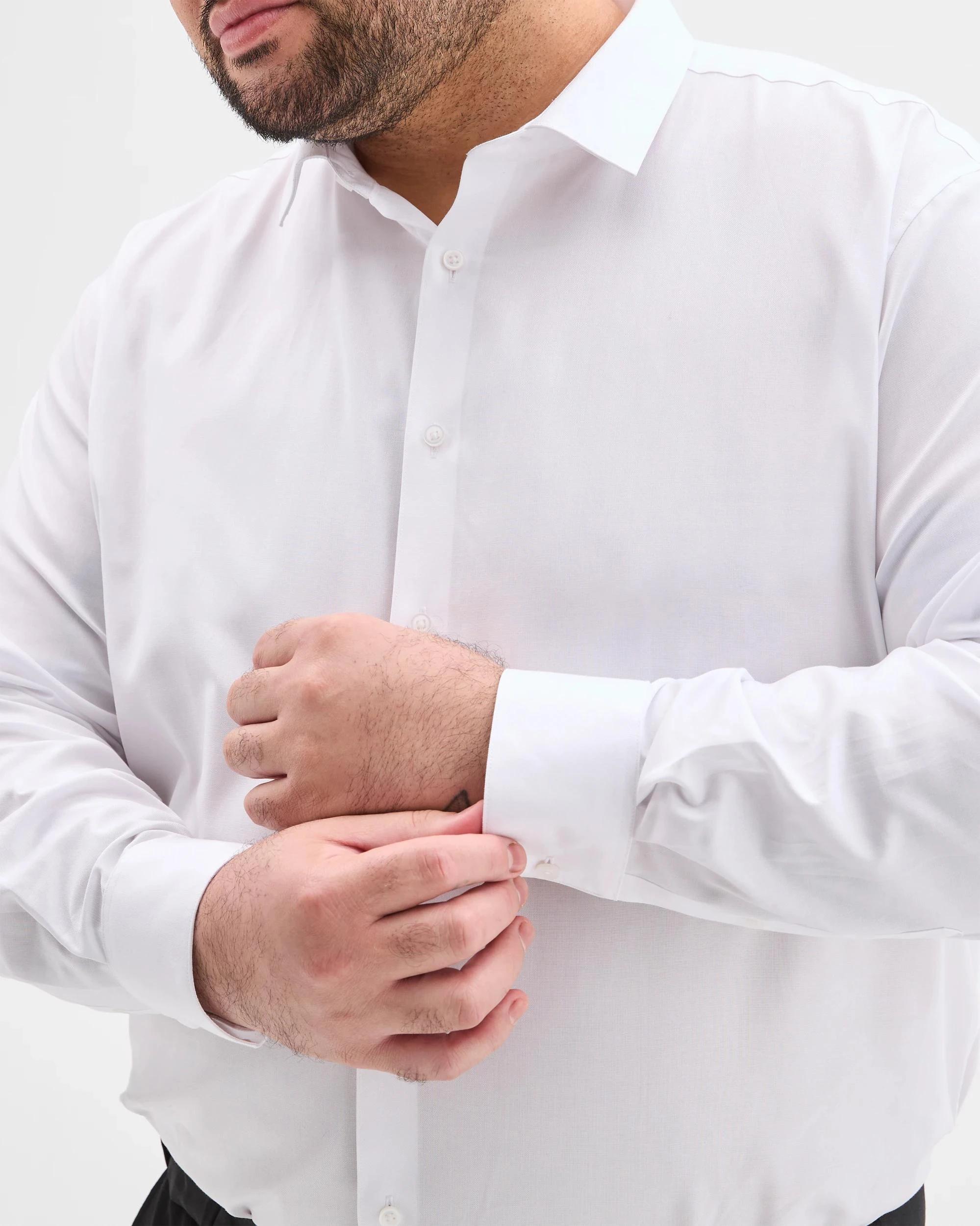 5 Target Man Plus Plus Size Core Business Shirt WHITE, 5 of 6