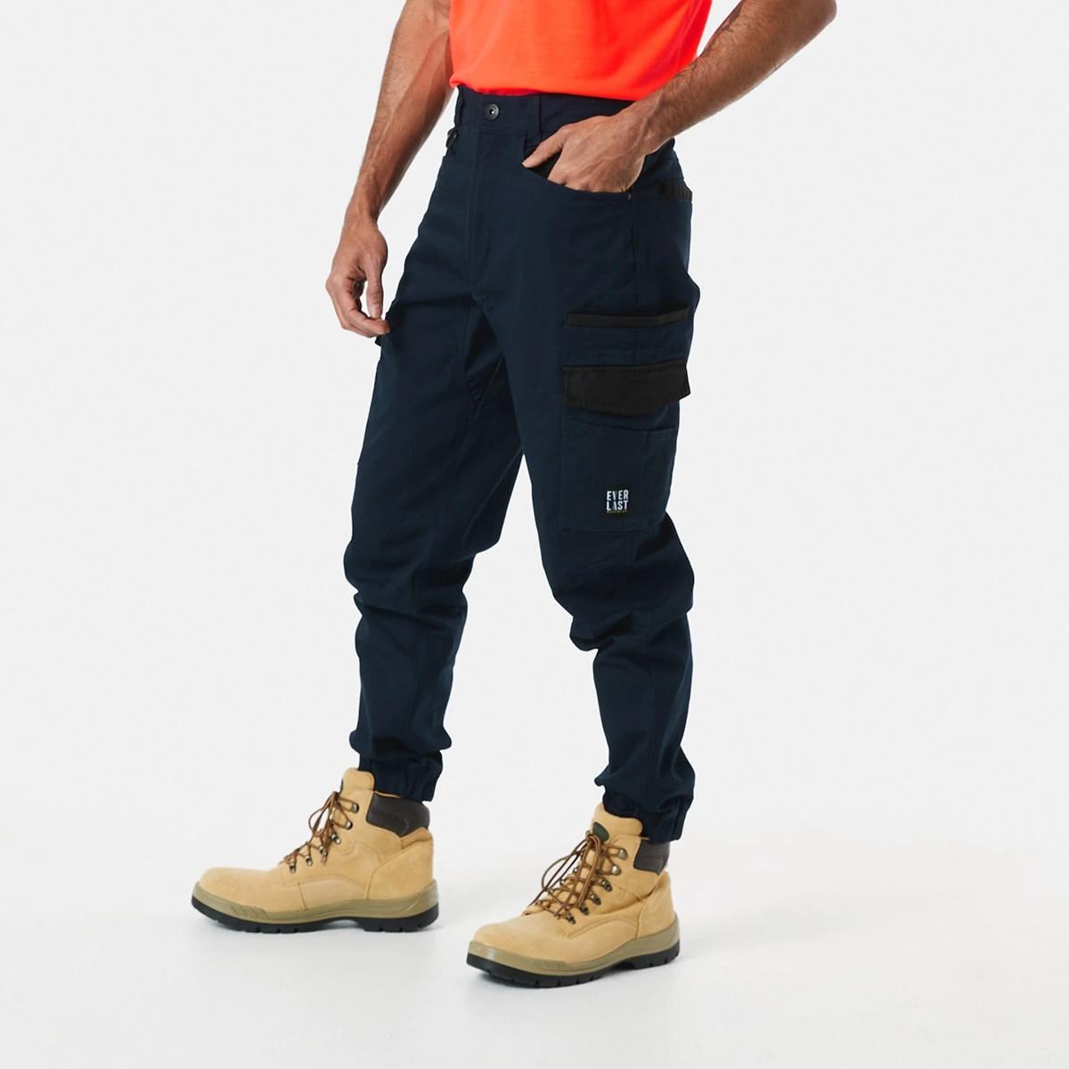 2 Everlast Work Stretch Woven Jogger Pants Navy, 2 of 7