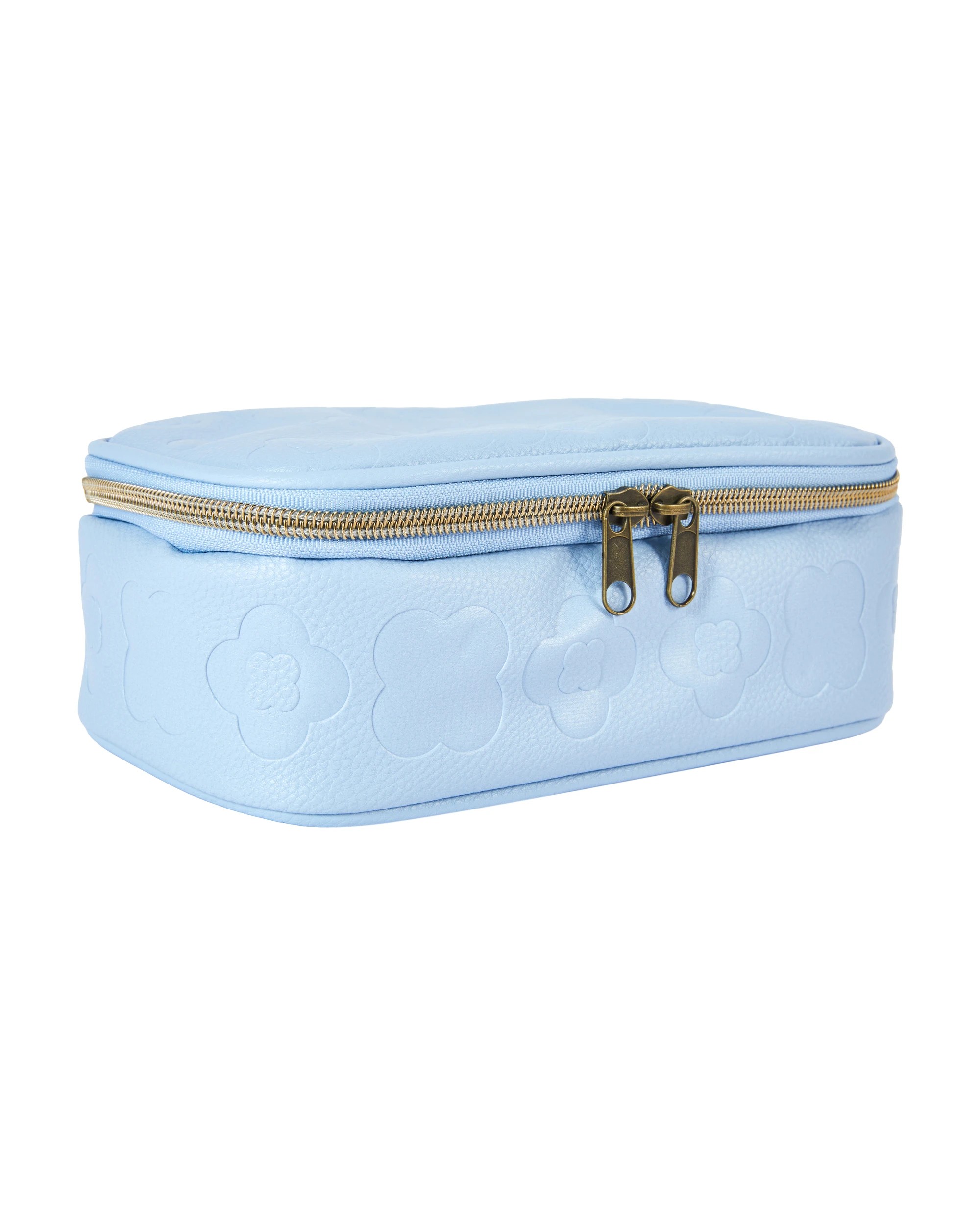 2 Pencil Case Zip Top - Blue Flower, 2 of 6