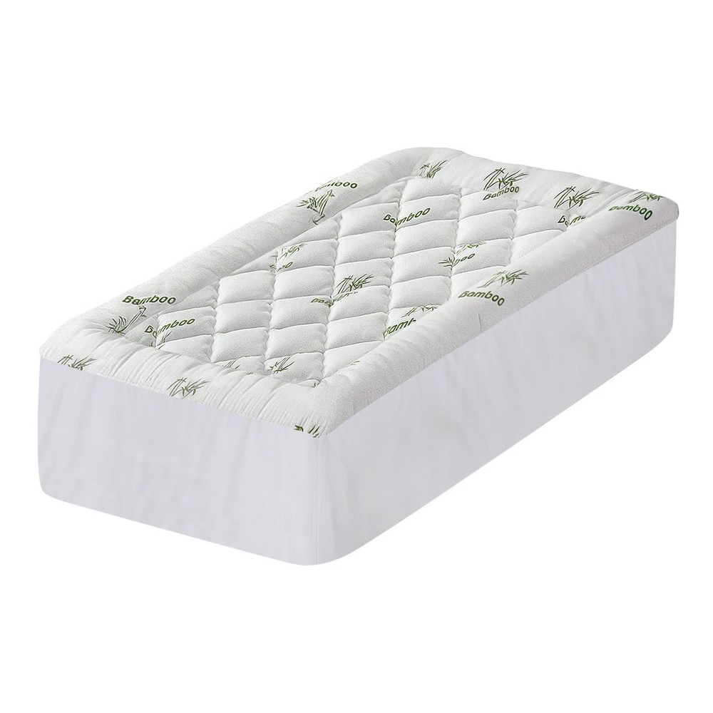 1 Giselle Mattress Topper 5cm Pillowtop toppers Bamboo Single - Multi, 1 of 9