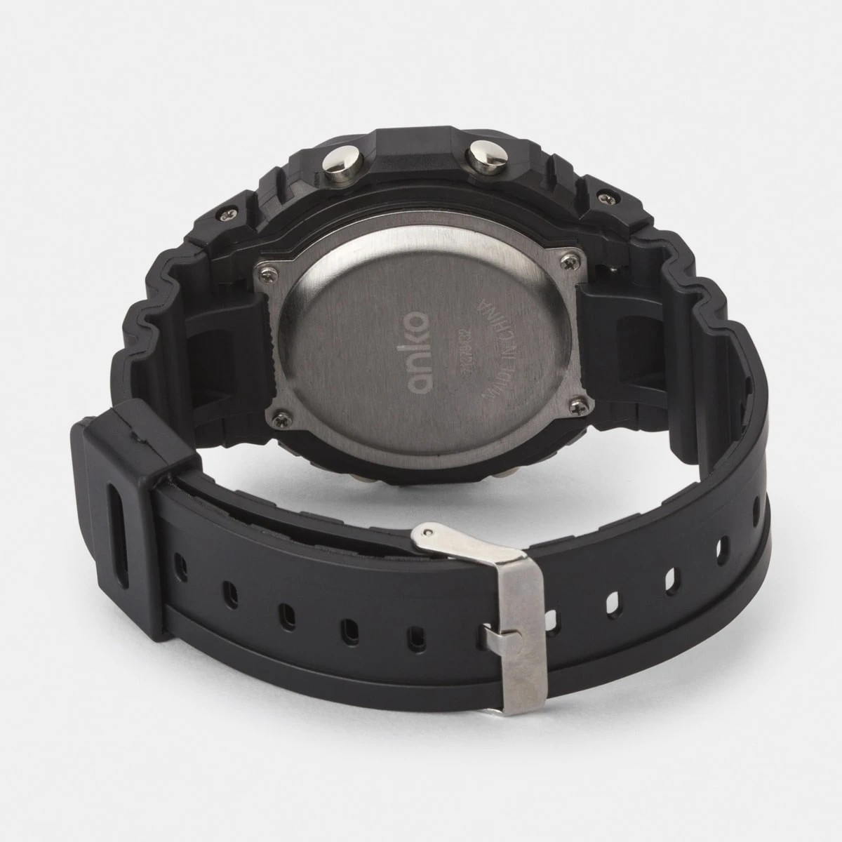 2 Square Digital Watch - Black, 2 of 5