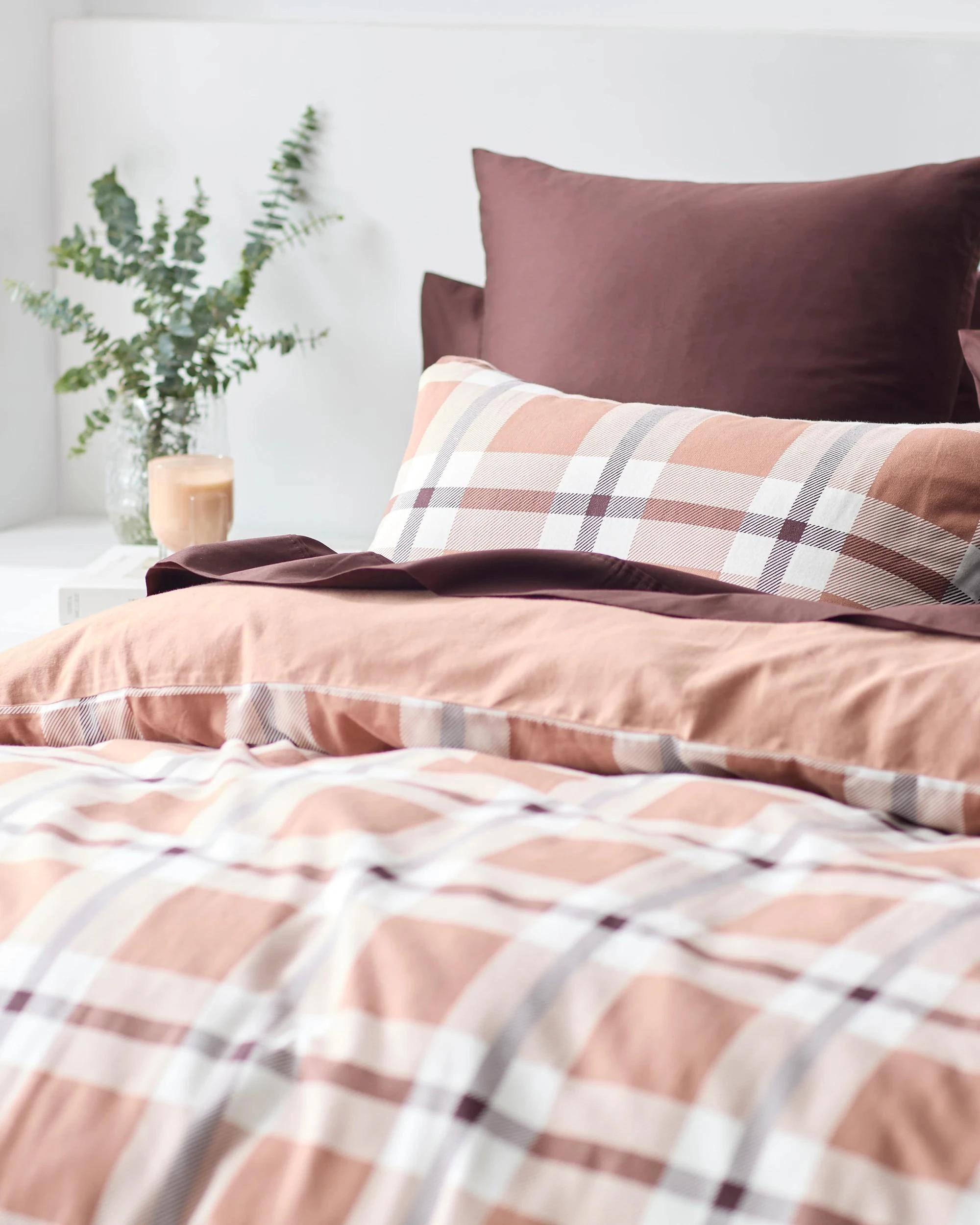 6 Target Percy Flannelette Quilt Cover Set - Single Bed - Brown, 6 of 10