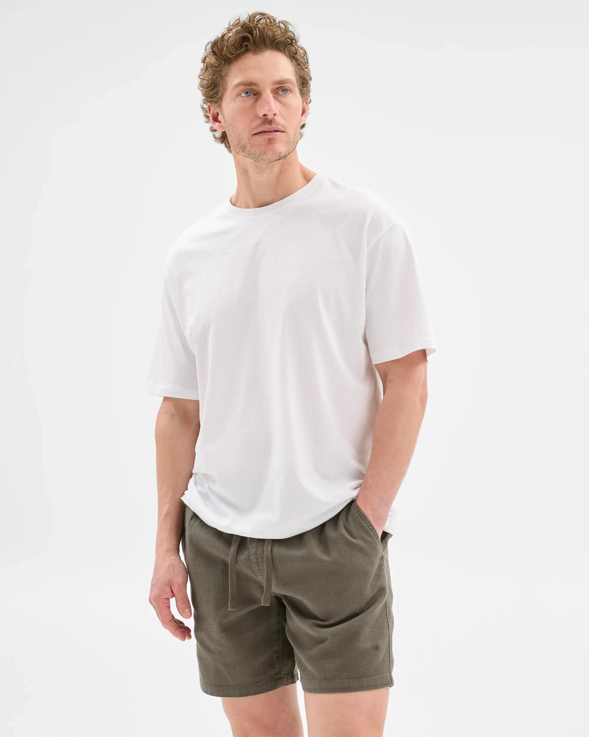 3 Target Australian Cotton Textured Shorts GUNMETAL, 3 of 6