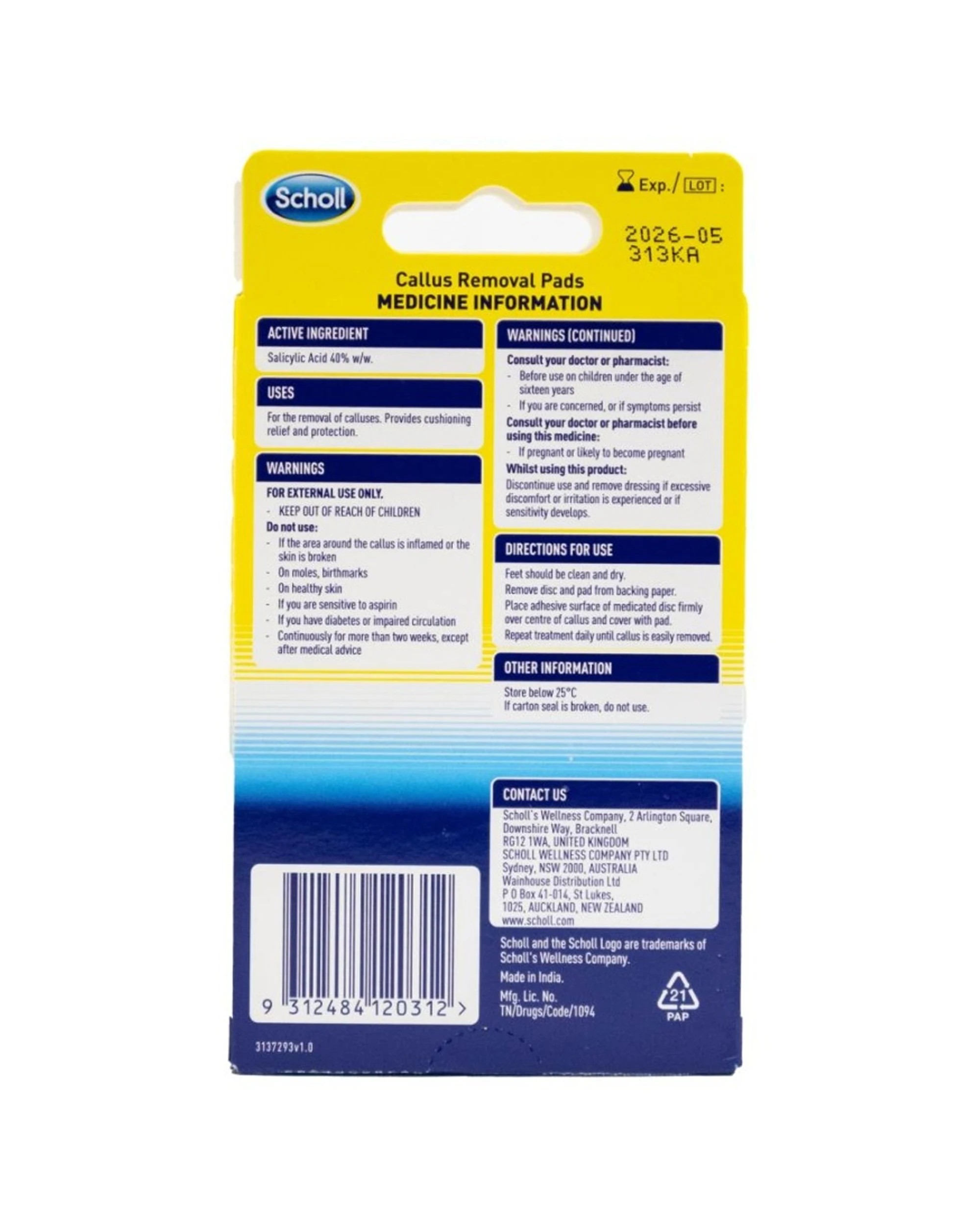 3 Scholl 6x 4pc Callus Removal Pads Medicated Disc System Extra Soft - Yellow, 3 of 3