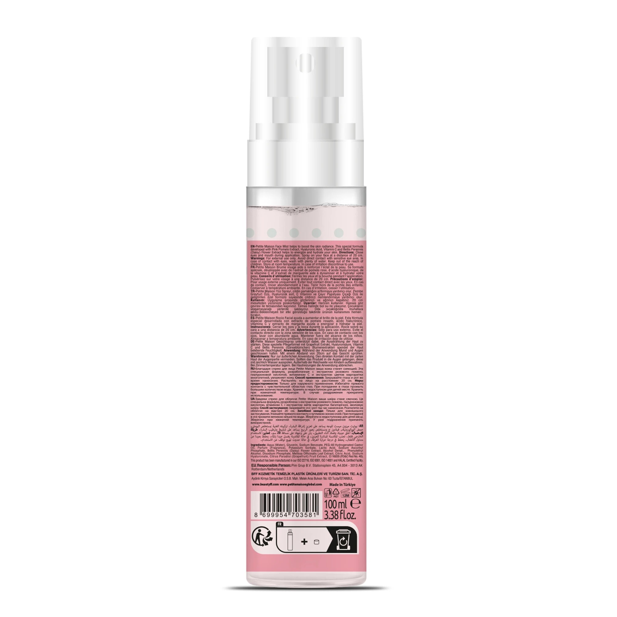 2 Petite Maison Energising Face Mist 100ml - Pink Pomelo Extract and Vitamin C, 2 of 2