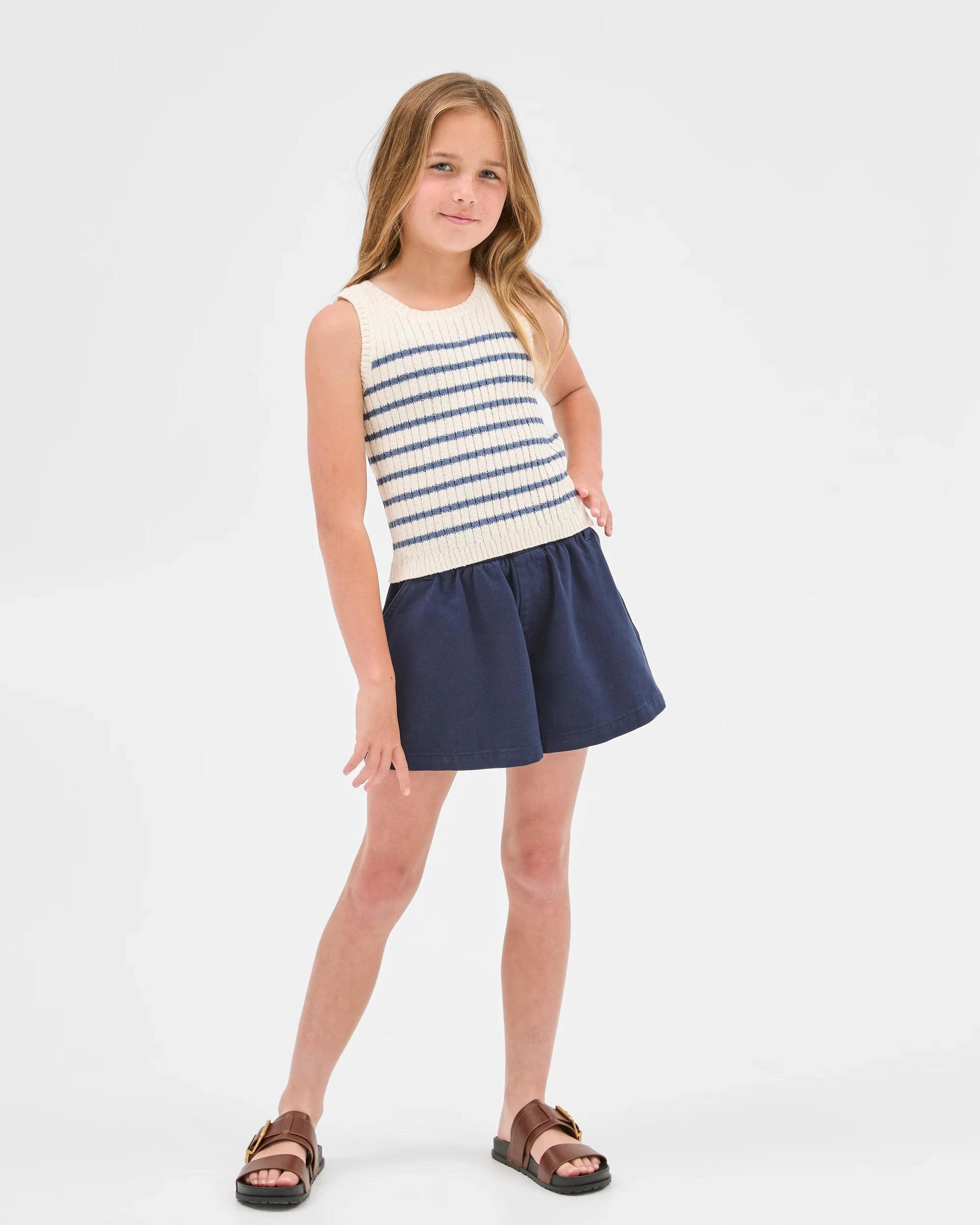 3 Target Australian Cotton Blend Knit Tank NAVY STRIPE, 3 of 5