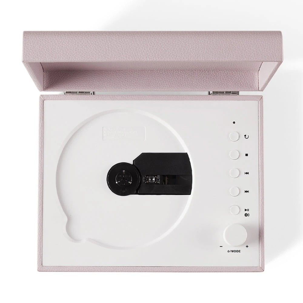 4 Crosley Voyager Portable Retro CD Player with Stereo Bluetooth Speakers, FM Radio - Amethyst - Purple, 4 of 6