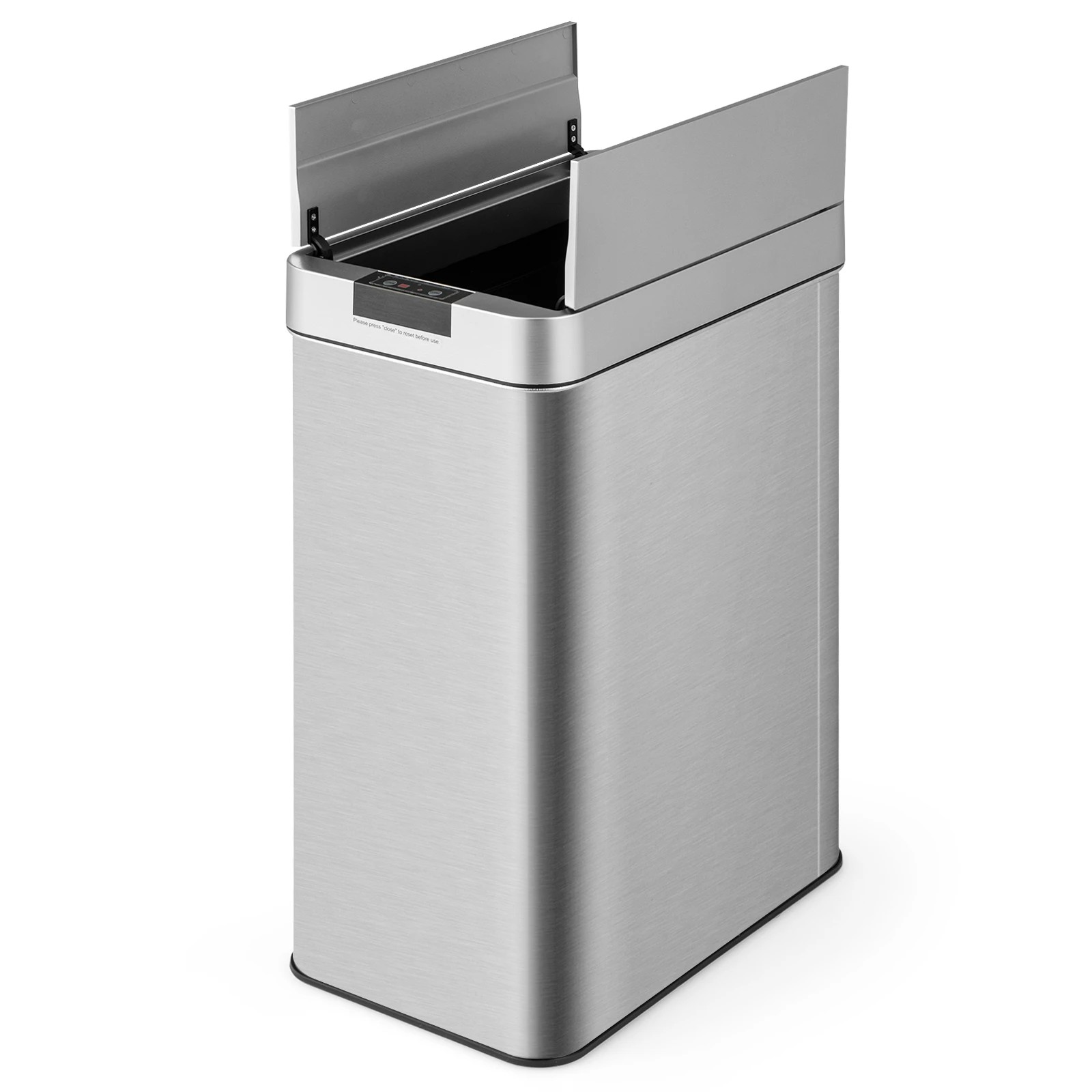 1 Costway 50L Automatic Sensor Slim Trash Can Garbage Bin, 1 of 6