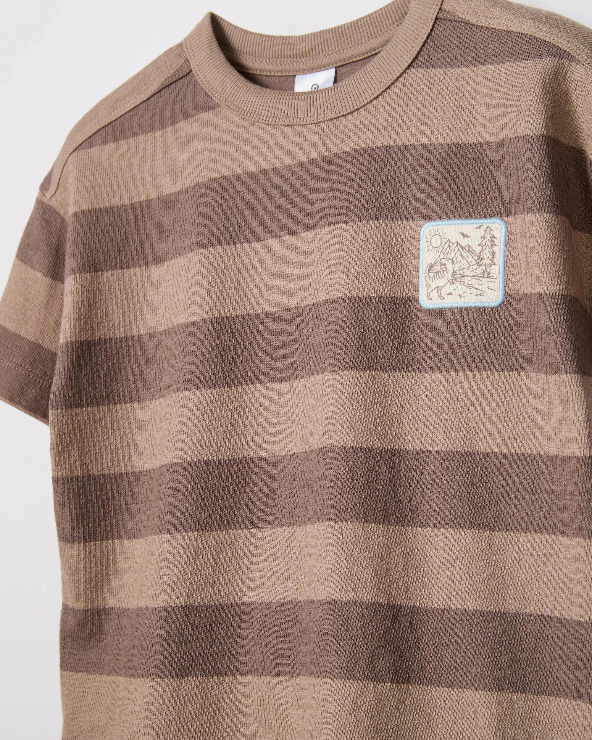 1 Target Australian Cotton T-Shirt and Short 2 Piece Set BROWN, 1 of 6