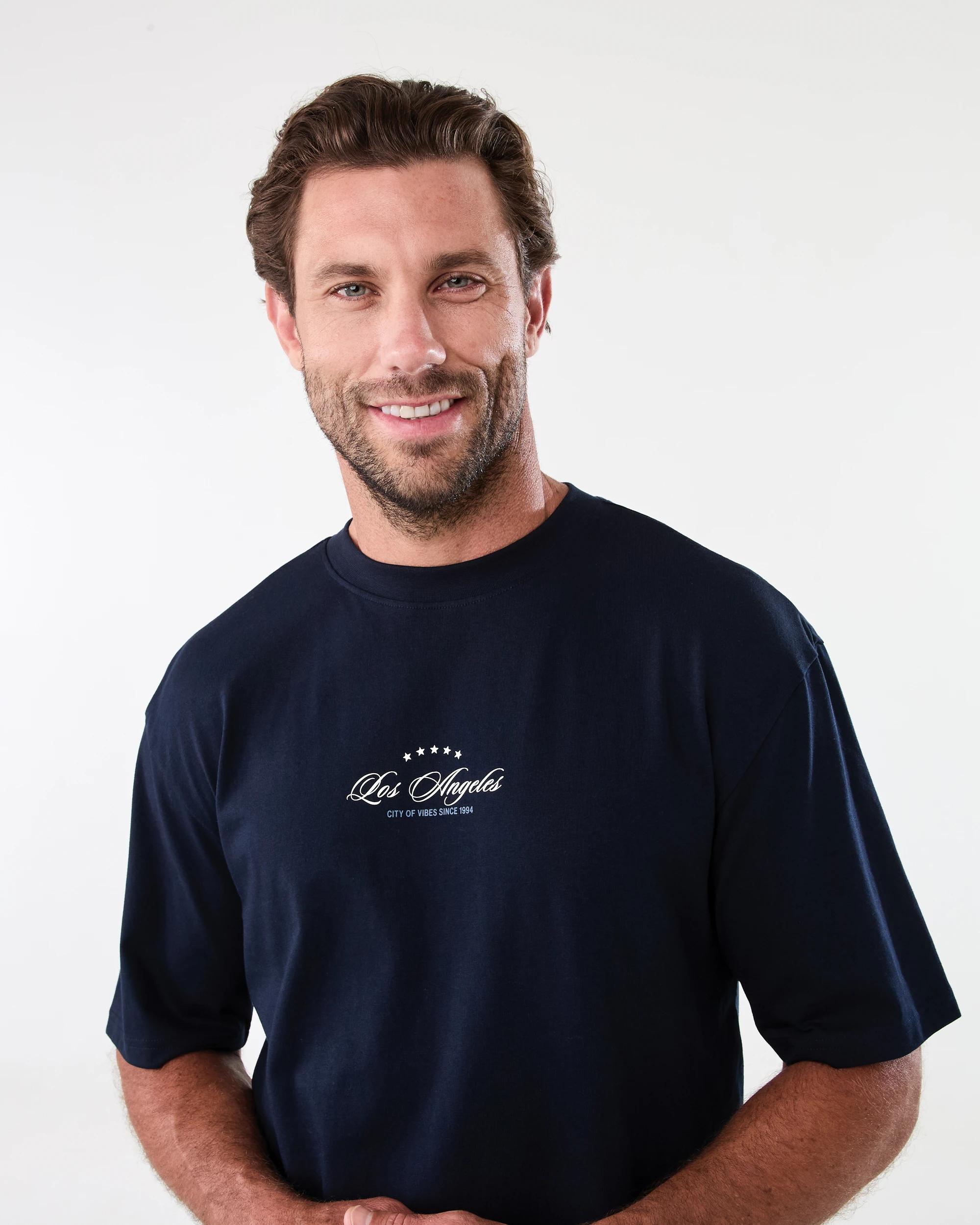 4 Oversized Printed T-shirt Blu Lacity, 4 of 7